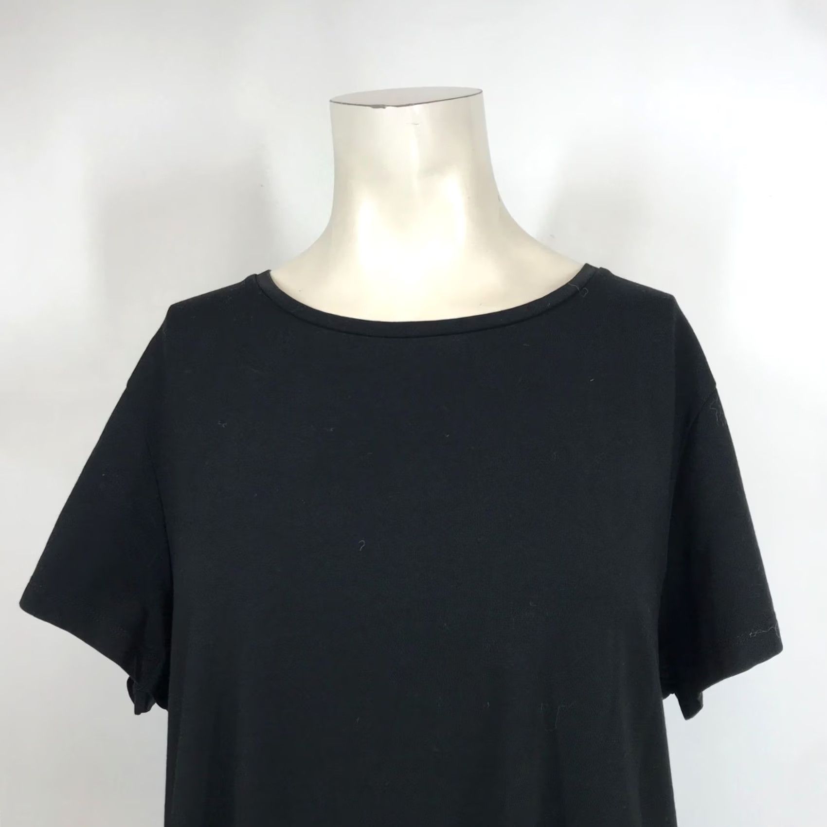 Vintage CHICO'S Black Short Sleeve Pima Cotton Blend Ultimate T-Shirt Womens Size 3 Size XS / US 0-2 / IT 36-38 - 2 Thumbnail