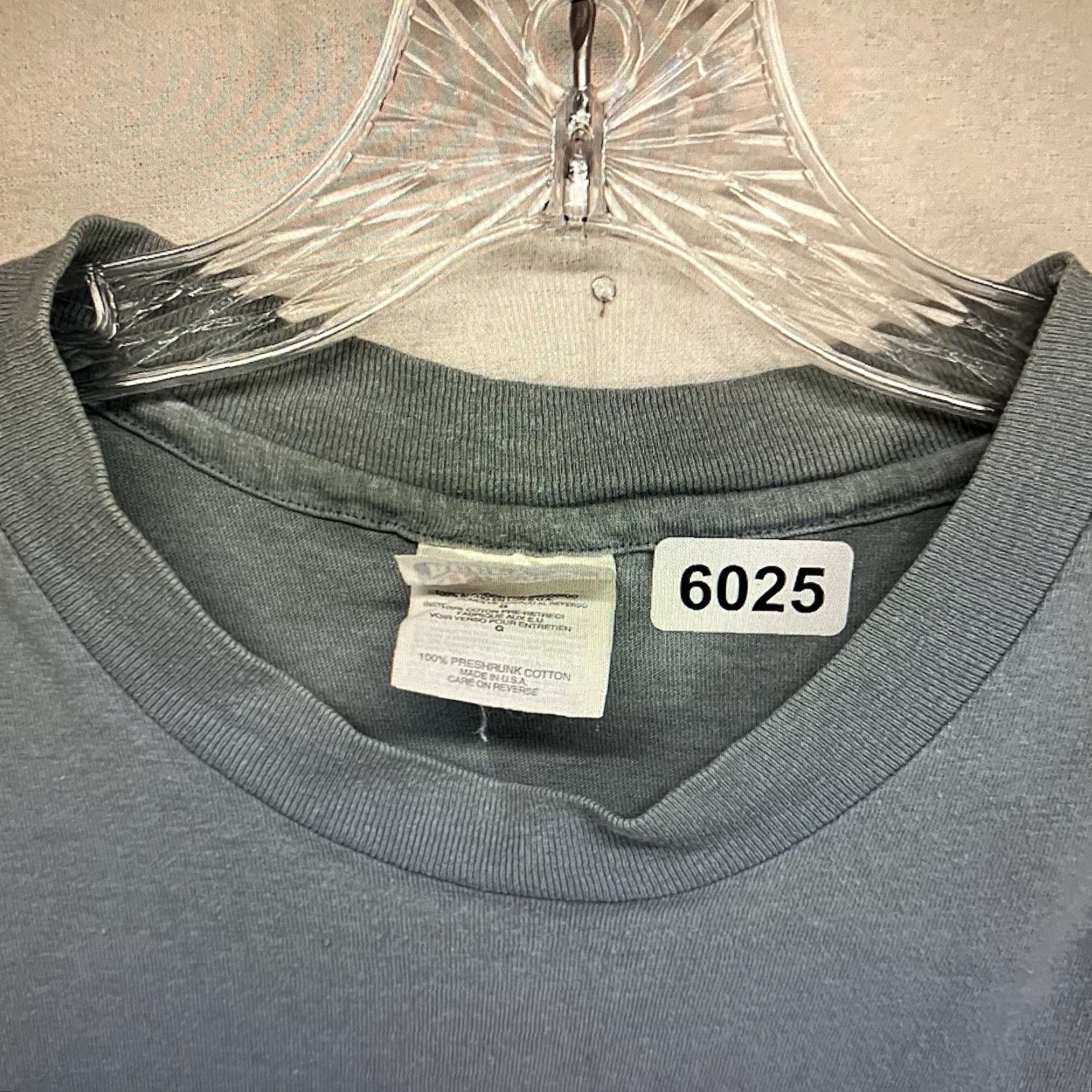 Hanes Vintage Hanes Men’s 90s Light Blue Cotton Crew Neck T-Shirt Short Sleeve Classic Fit Size US M / EU 48-50 / 2 - 6 Thumbnail