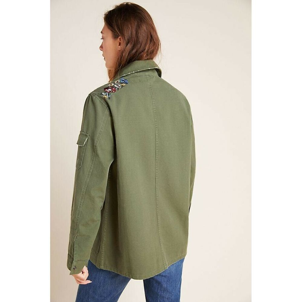 Anthropologie New Anthropologie Dolan Payton Floral Utility Jacket $180 Size XS / US 0-2 / IT 36-38 - 5 Thumbnail