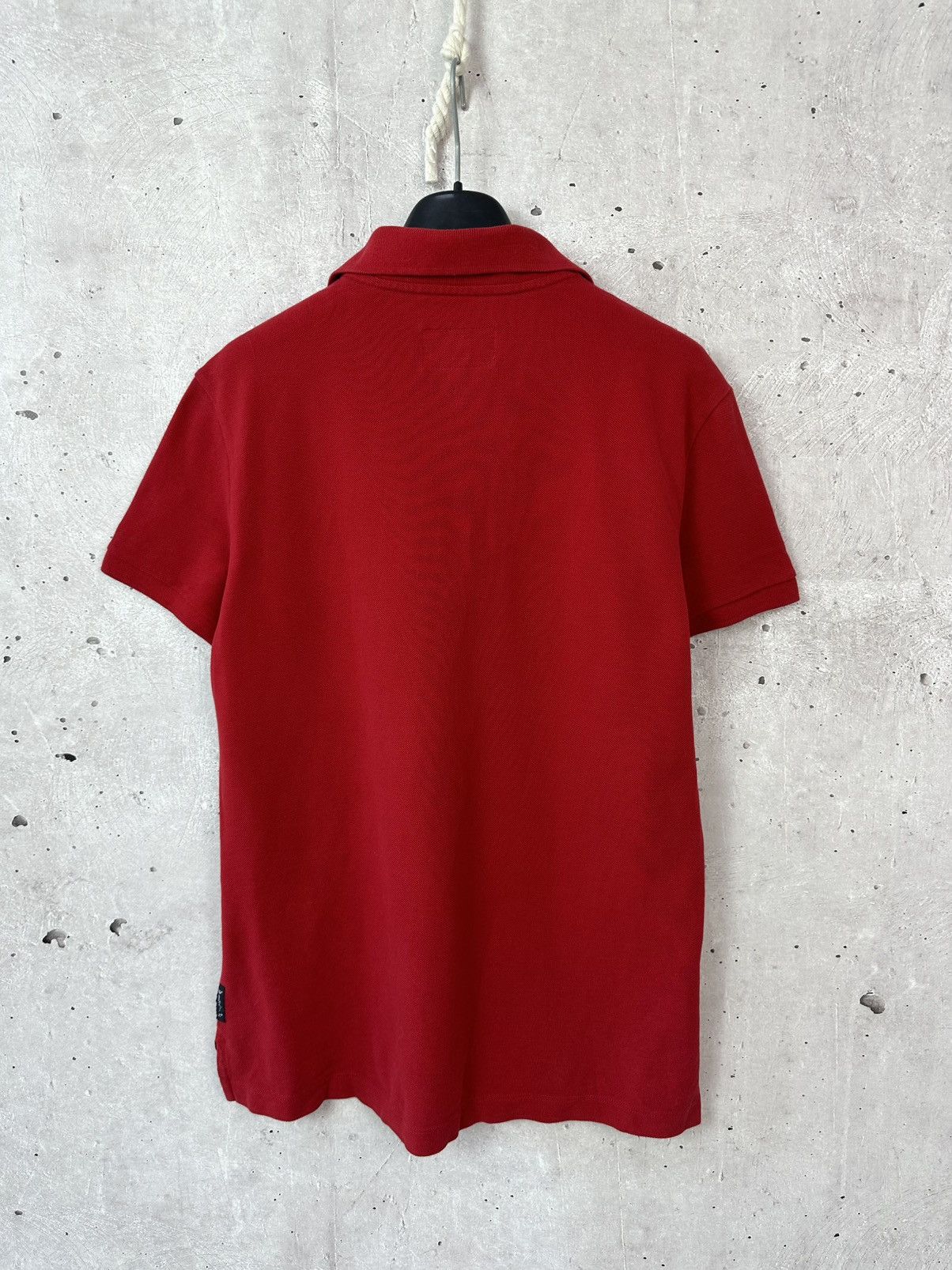 Armani AJ Armani Jeans Vintage Cotton Red Logo Women’s Polo Size ONE SIZE - 6 Thumbnail