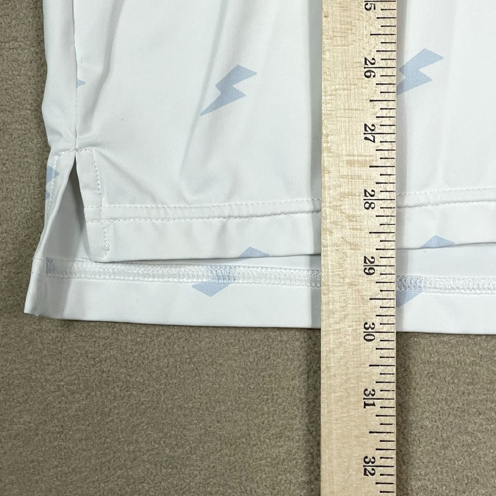 Vintage Sosik Polo Shirt Mens M White Tunder Print Dolf Performance Short Sleeve Stretch Shirt Size US M / EU 48-50 / 2 - 5 Thumbnail