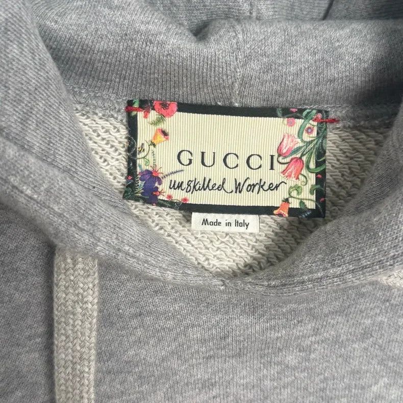 Gucci Gucci Grey embroidered patterned hooded sweatshirt Size S / US 4 / IT 40 - 2 Thumbnail