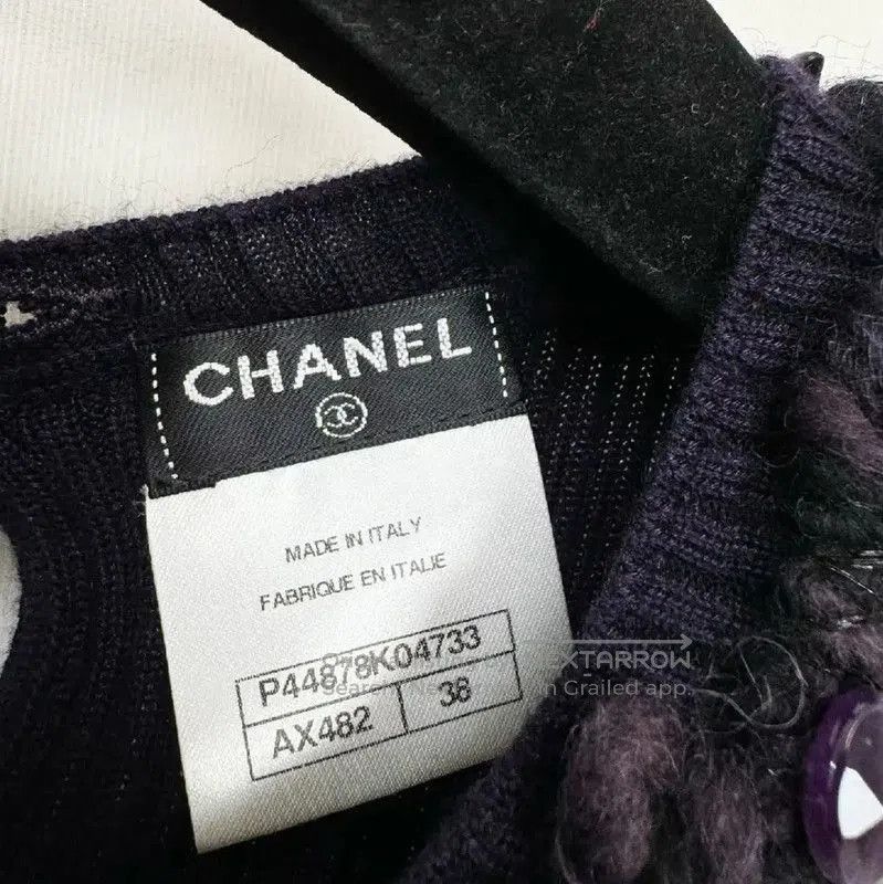Chanel Chanel Purple Long Sleeve Pullover Sweater . Size S / US 4 / IT 40 - 4 Thumbnail