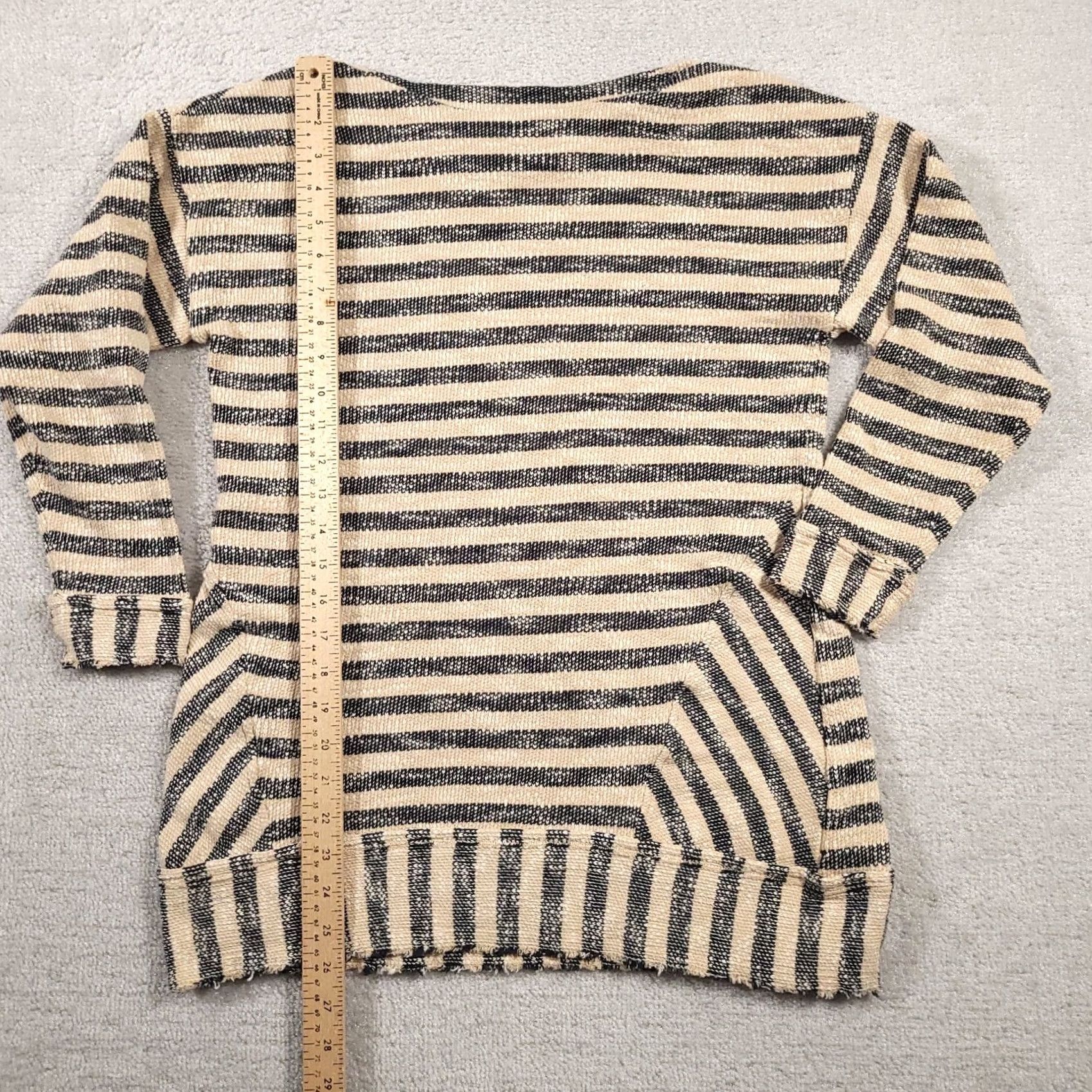 Soft Surroundings Soft Surroundings Shirt Women's Petite Medium PM Stripe Knit Long Sleeve Size M / US 6-8 / IT 42-44 - 6 Thumbnail