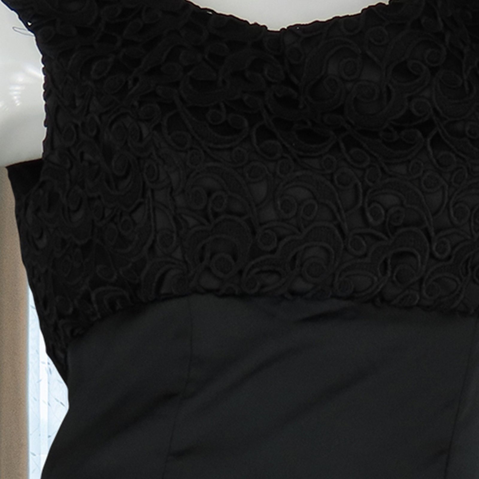 Other Elegant Vintage Black Embroidered Evening Gown Maxi Dress M Size M / US 6-8 / IT 42-44 - 9 Thumbnail