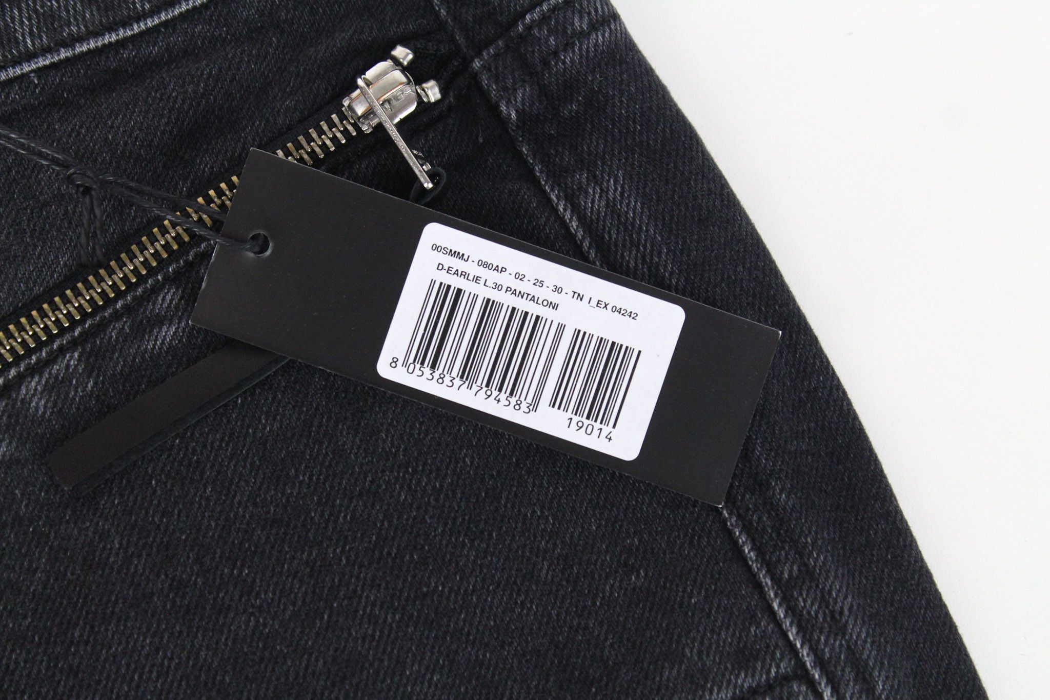 Diesel D-EARLIE 080AP W25/L30 Black High Waist Jeans 71074 Size 25" / US 0 / IT 36 - 5 Thumbnail