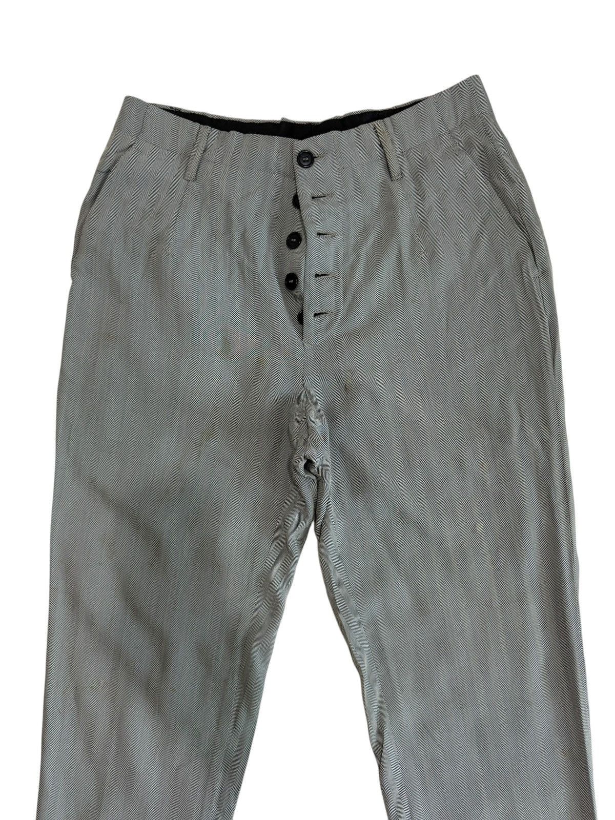 Dirk Bikkembergs Dirk Bikkembergs Herringbone Rayon Casual Pants Italy Made Size US 32 / EU 48 - 2 Thumbnail