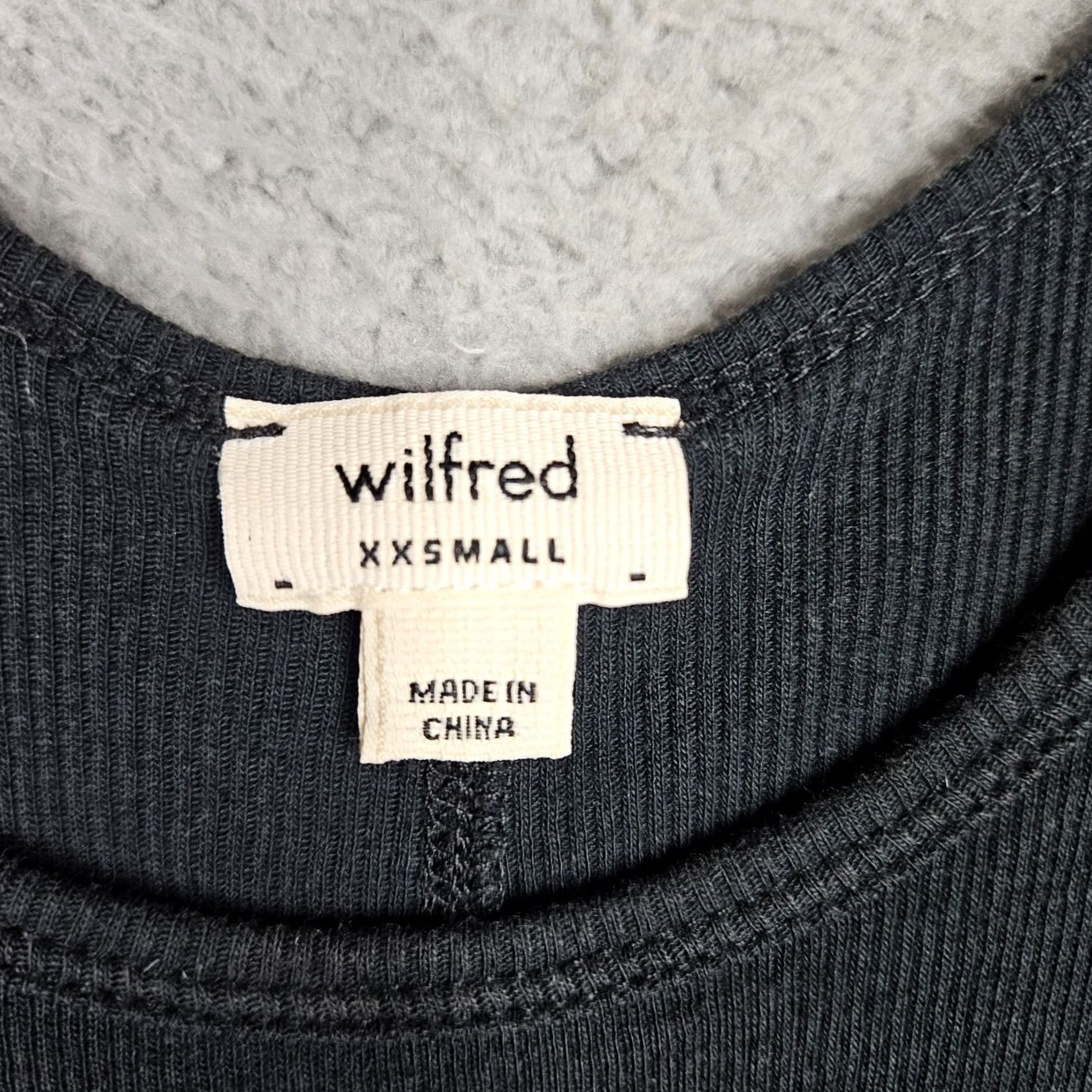 Vintage Wilfred Free Women’s Tank Top XXS Black Sleeveless Scoop Neck Cotton Modal Shirt) Size XXS / US 00 / IT 34 - 5 Thumbnail