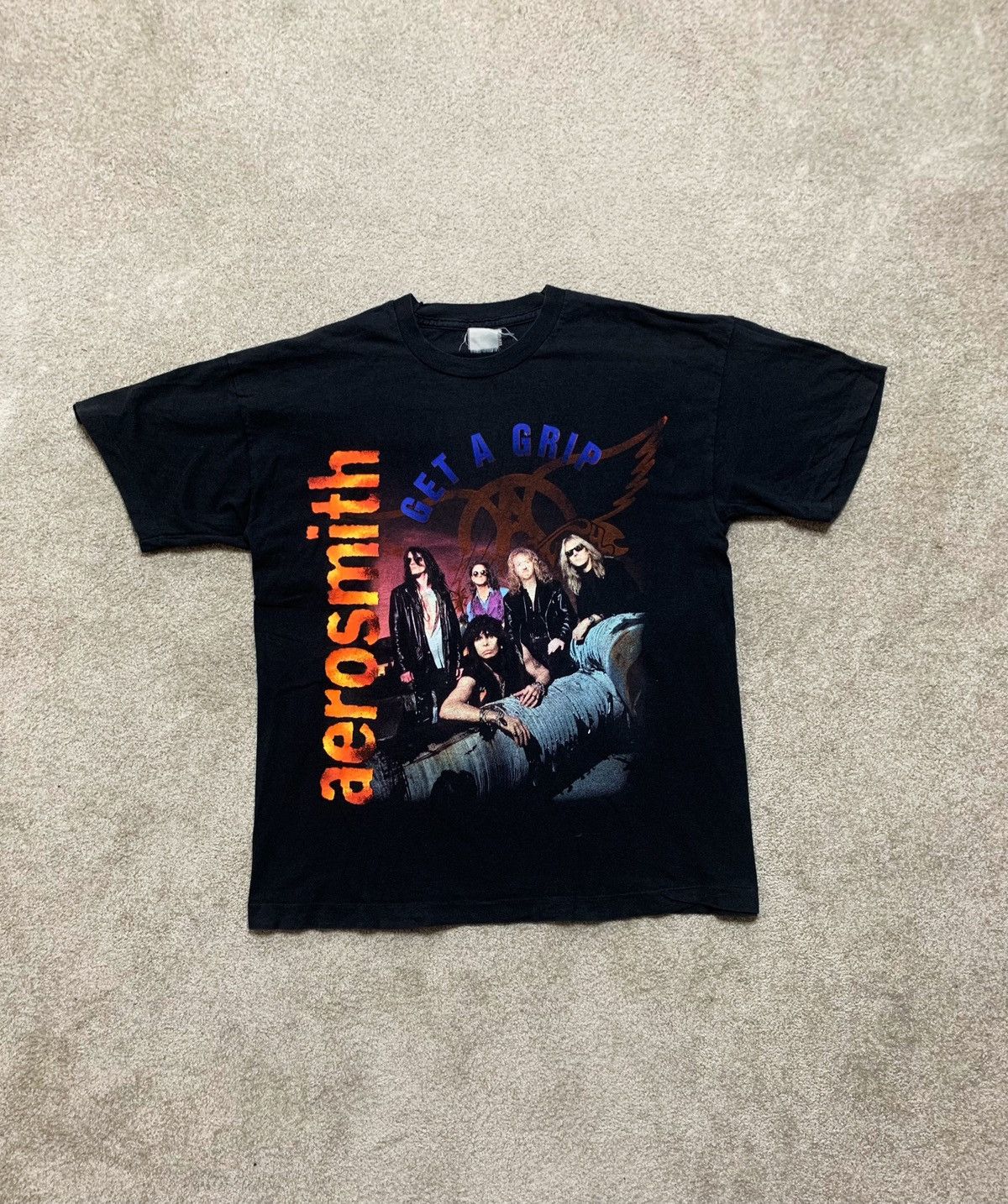 Band Tees Vintage Rock Tees Aerosmith Get A Grip 1994 Band 90s Rare Size US L / EU 52-54 / 3 - 1 Thumbnail