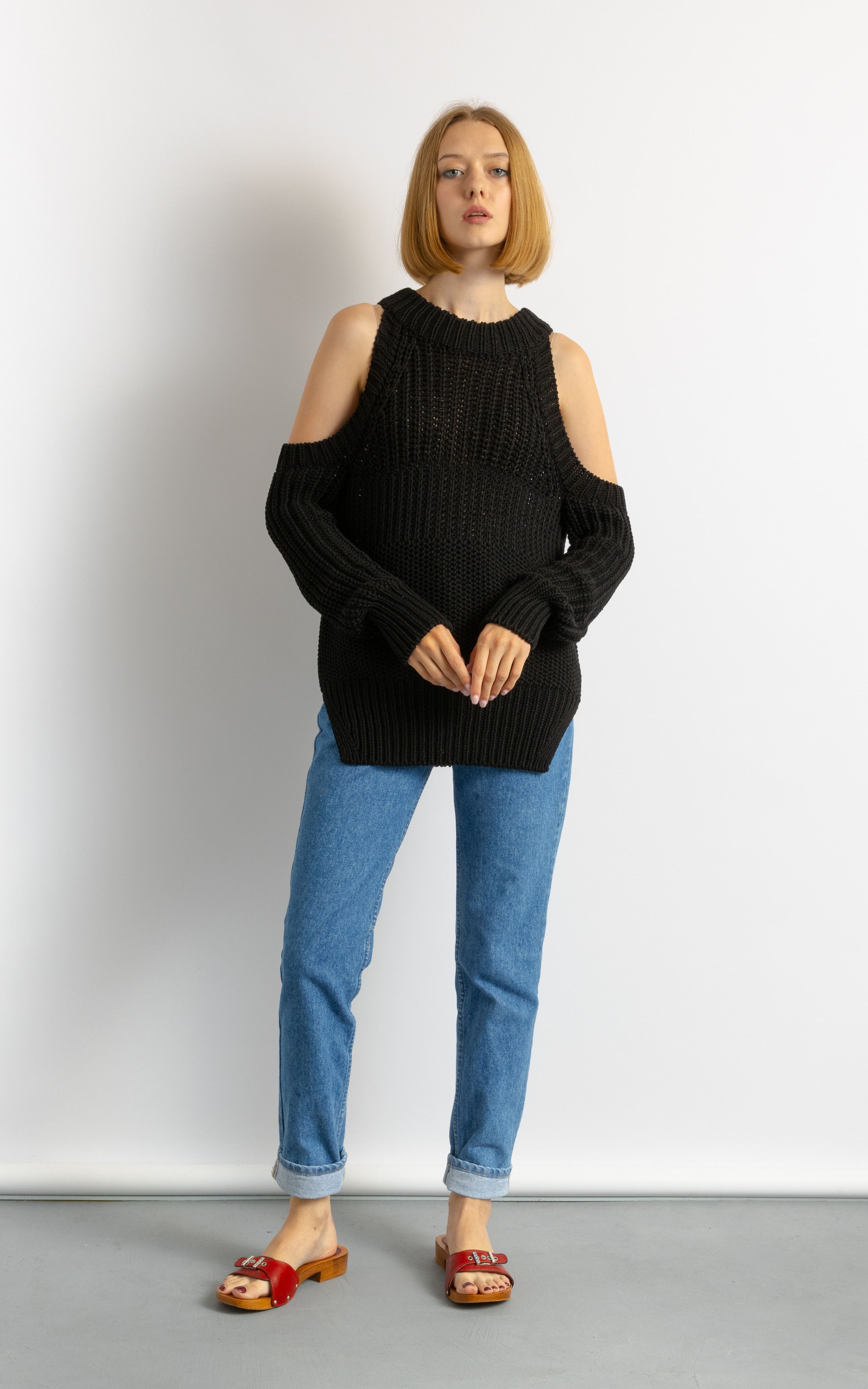 DIESEL Women's Black Label Cotton Vintage Sweater 6022