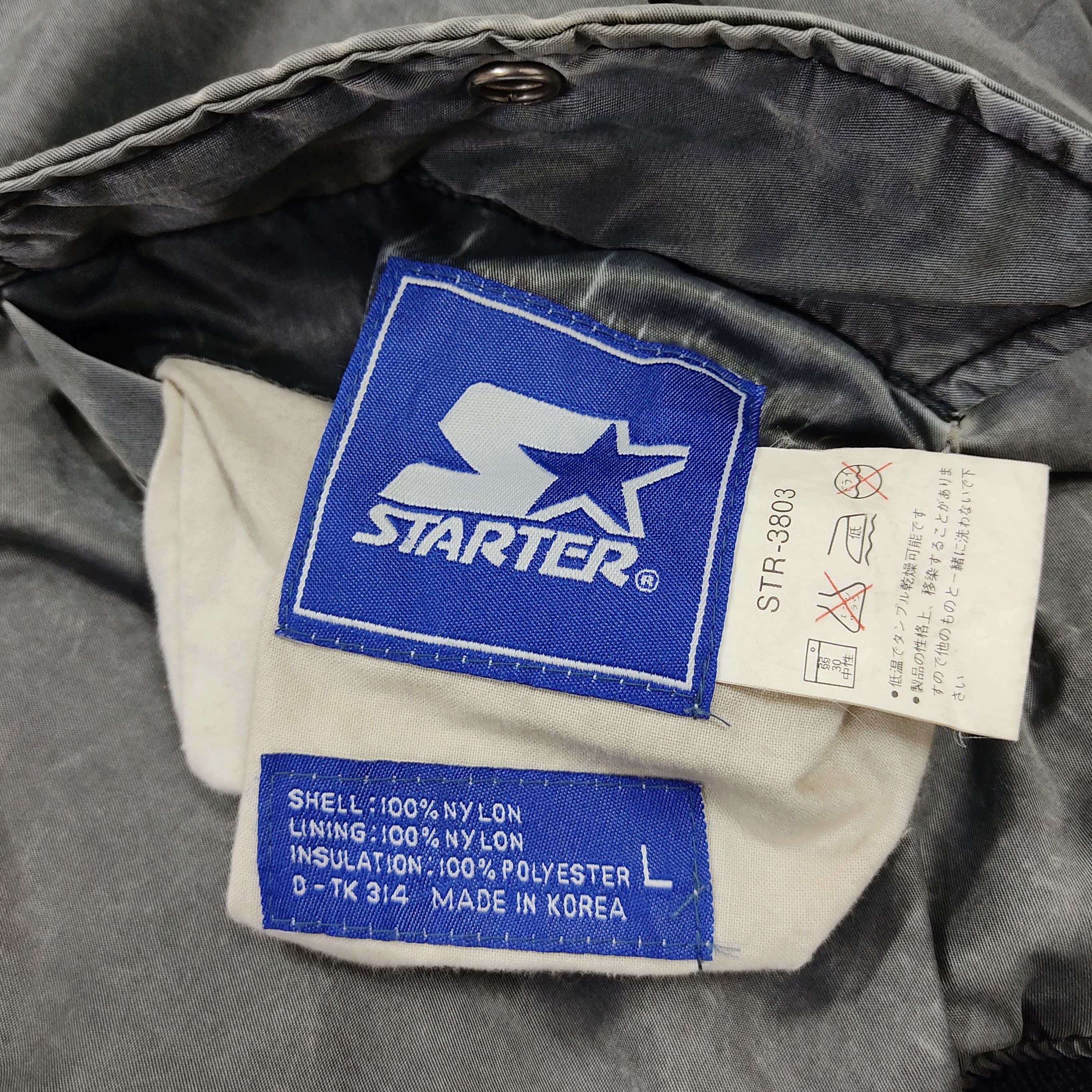 Starter Vintage Faded Grey Starter USA Bomber Jacket Size US L / EU 52-54 / 3 - 10 Thumbnail