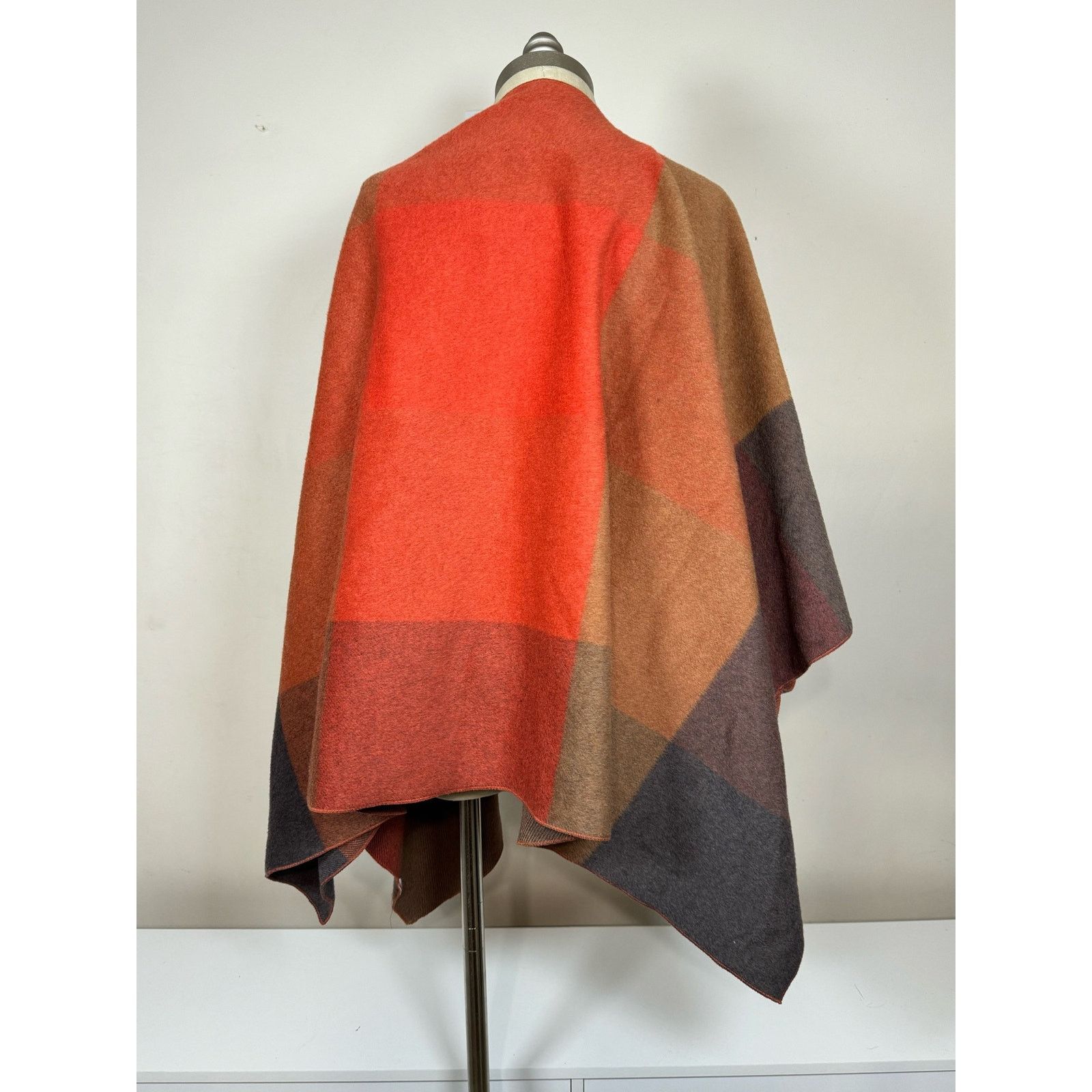 Unknown London Ichi Winter Warm Patchwork Cape Poncho Vintage Rare Women’s Size M / US 6-8 / IT 42-44 - 3 Thumbnail