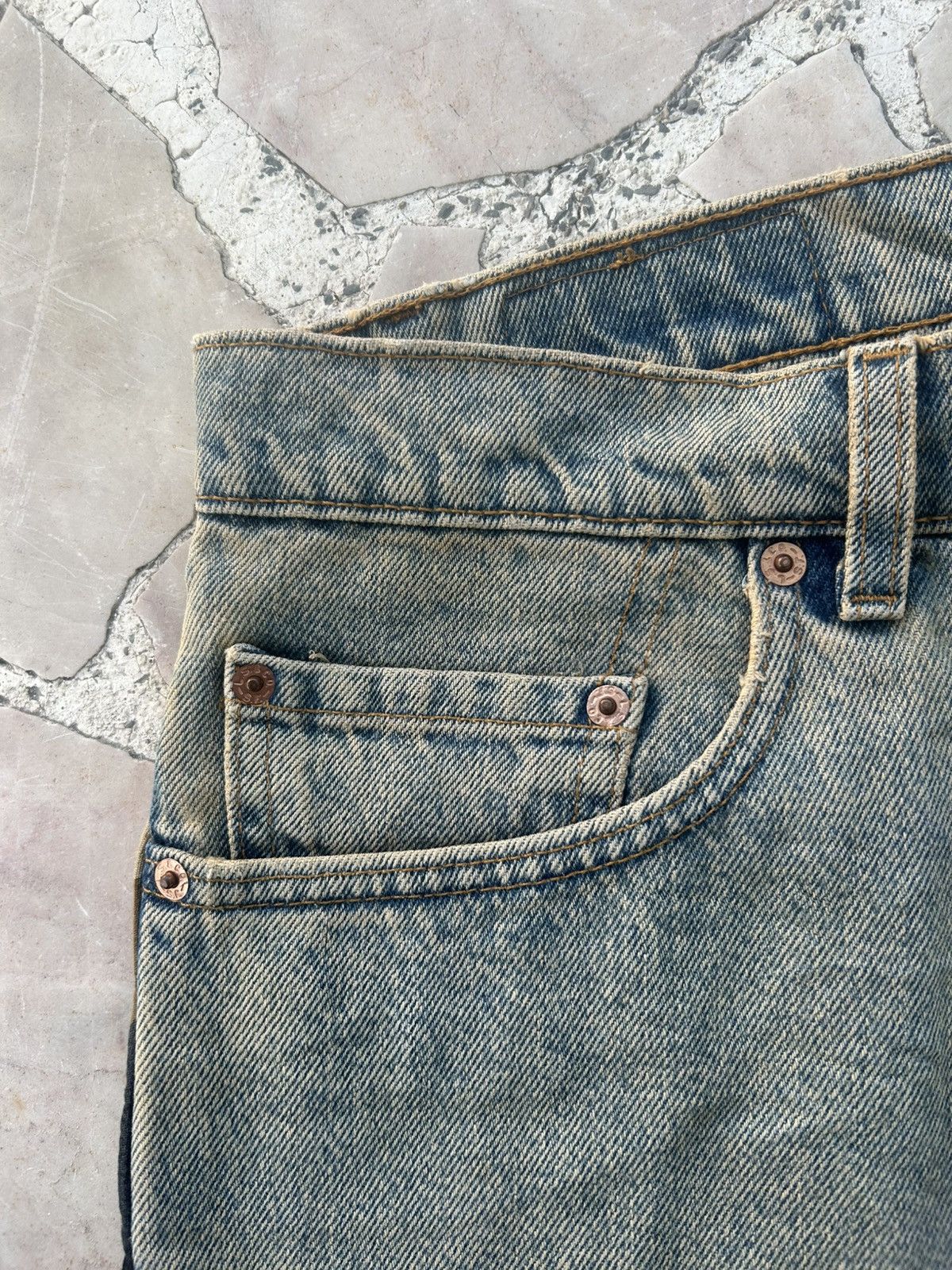 Levi's Levis 565 Denim Camo Shorts Size US 31 - 5 Thumbnail