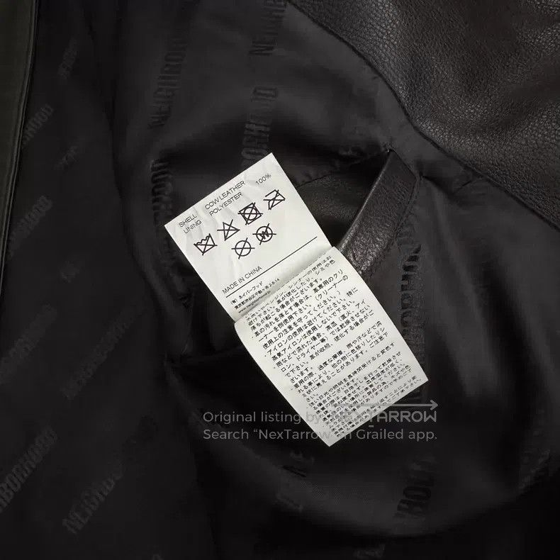 Neighborhood Neighborhood Leather Jacket Size US XL / EU 56 / 4 - 5 Thumbnail