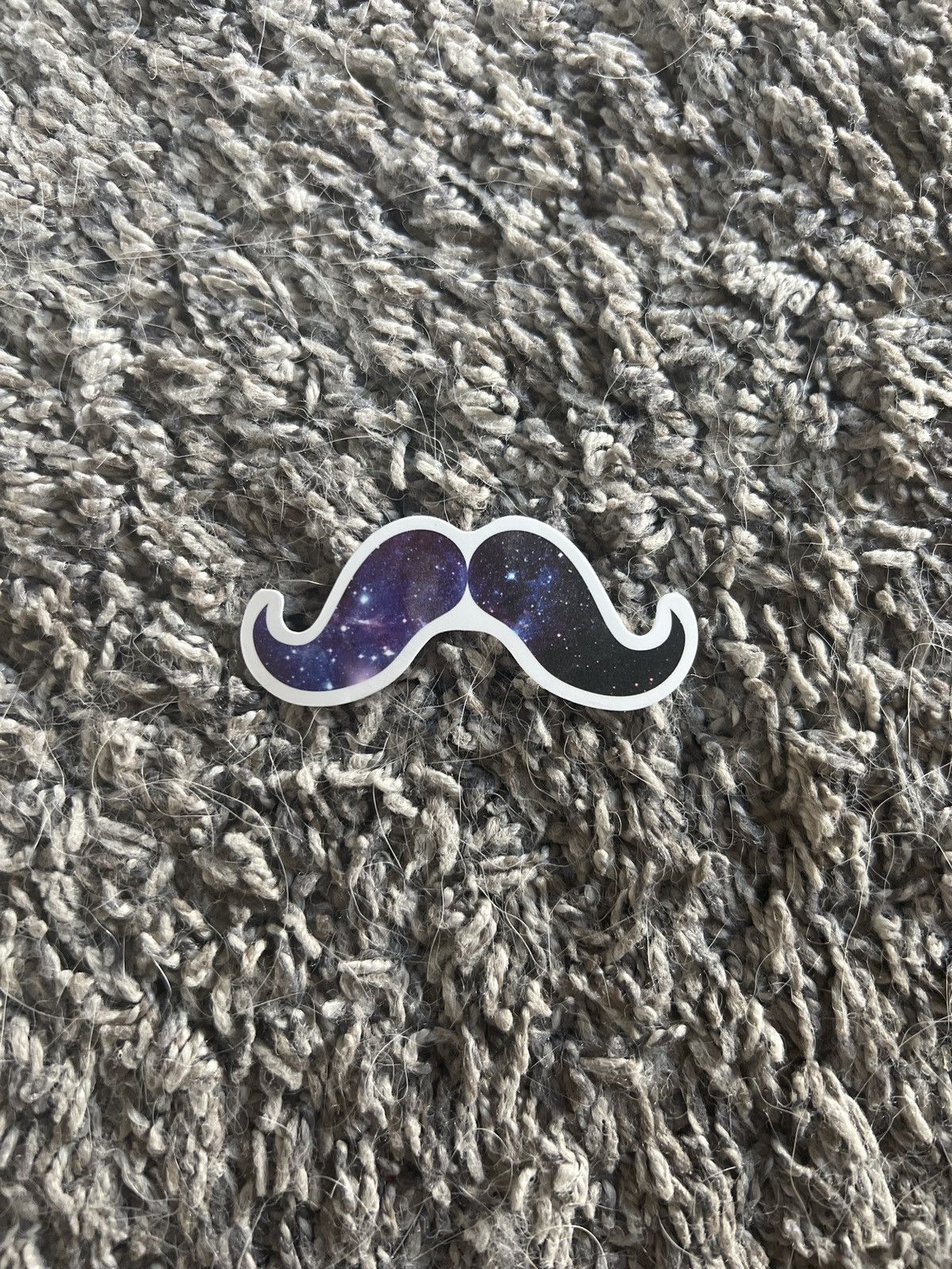 Hypebeast × Vintage Galaxy Hipster Mustache Sticker Size ONE SIZE - 1 Thumbnail