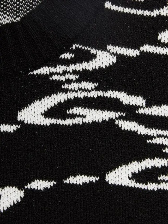 Gucci o1s1wg111025 Wavy GG Cotton Sweater in Black/White Size US S / EU 44-46 / 1 - 5 Thumbnail
