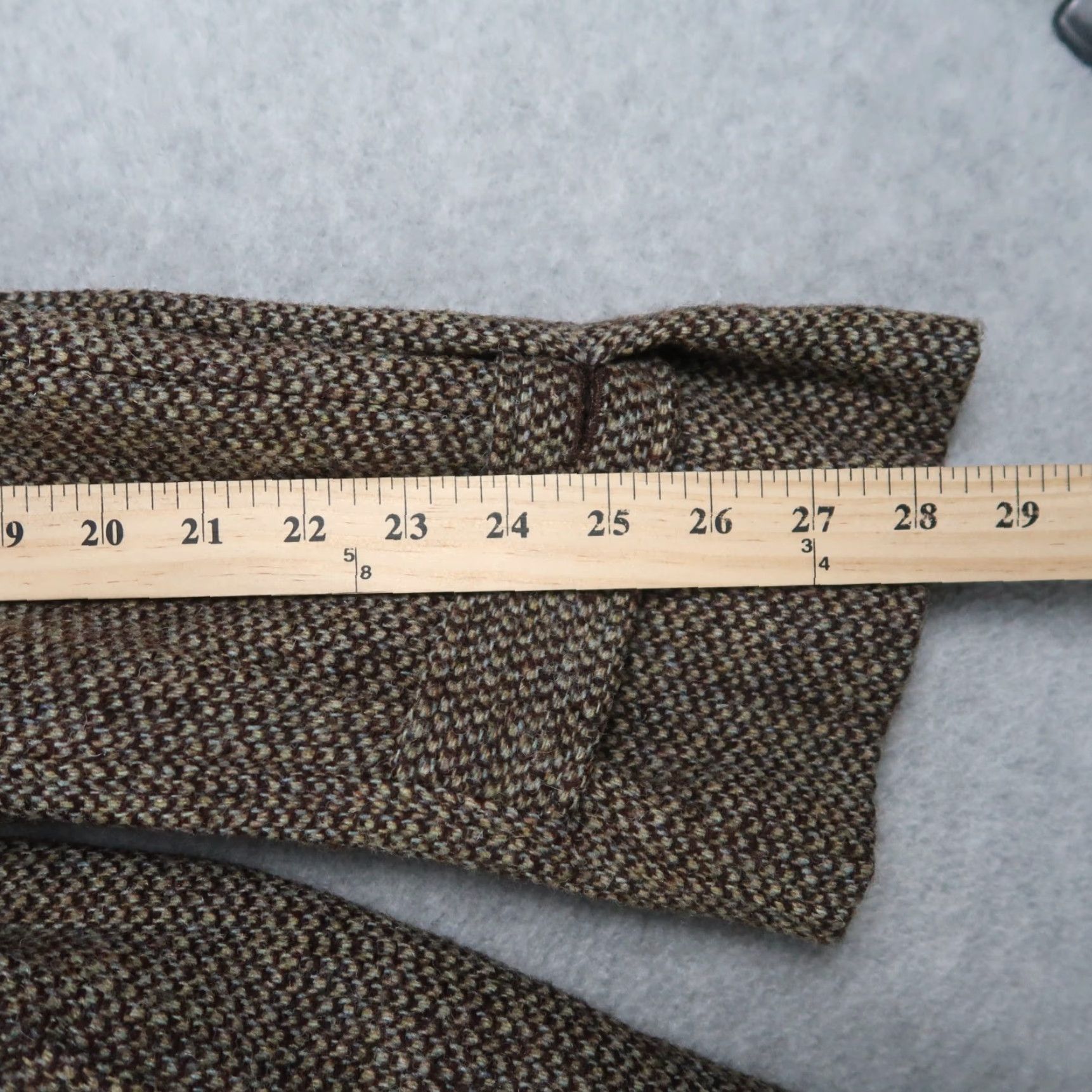 Orvis VINTAGE Orvis Women’s Harris Tweed Peacoat Trench Coat Long Jacket Belted Sz 10 Brown Wool Coat Womens 90s Size L / US 10 / IT 46 - 7 Thumbnail