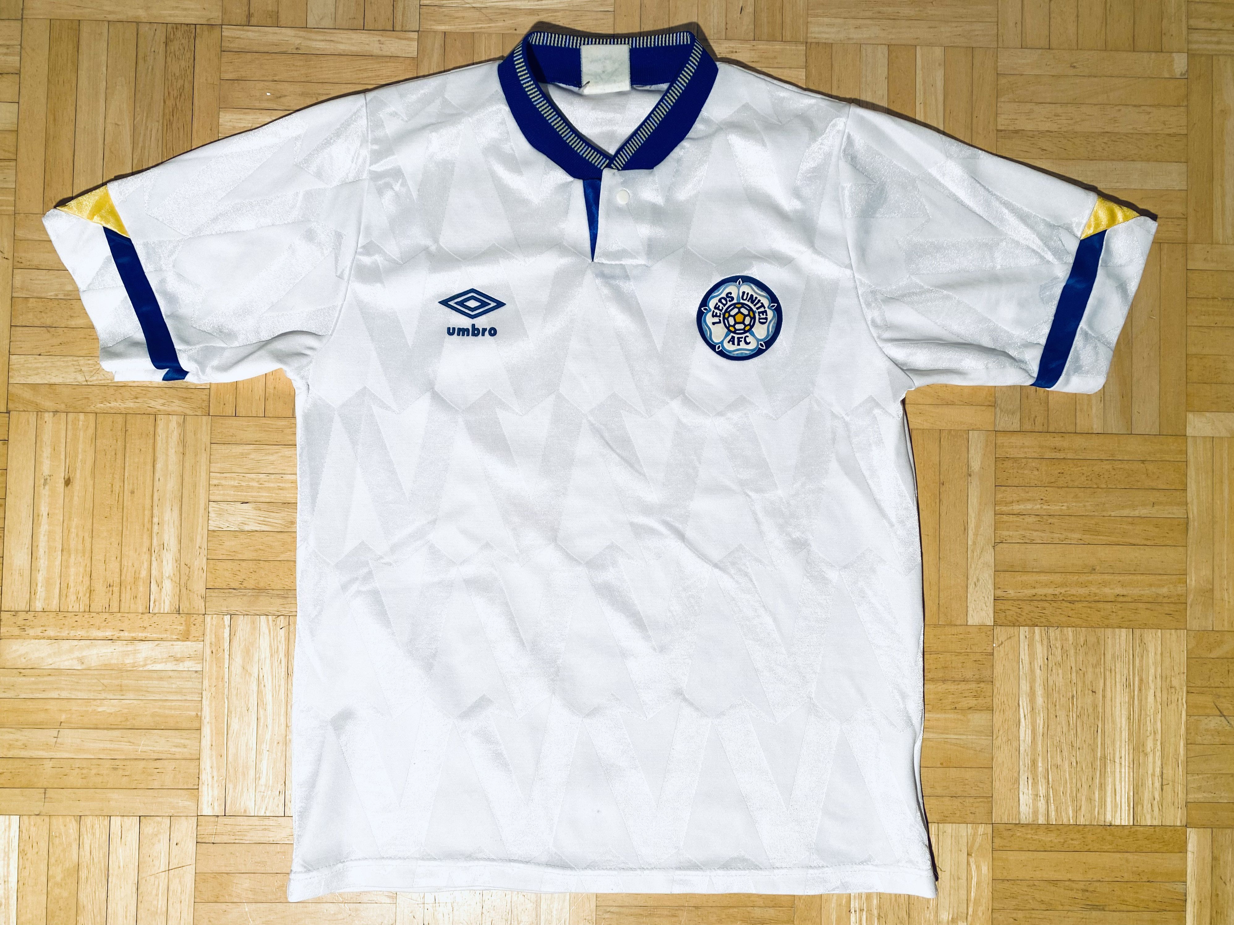 Leeds United Adult S Home Football Shirt 1990 1991 Umbro