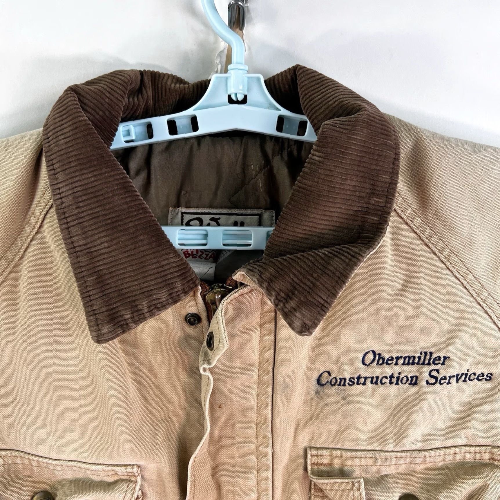 Walls VINTAGE Walls Blizzard-Pruf Chore Coat Mens L Brown Insulated Canvas Coat 80s Outdoor Workwear Quilted Zip Snap Zipper Logo Buttons Chest 48 in Mens Size US L / EU 52-54 / 3 - 3 Thumbnail