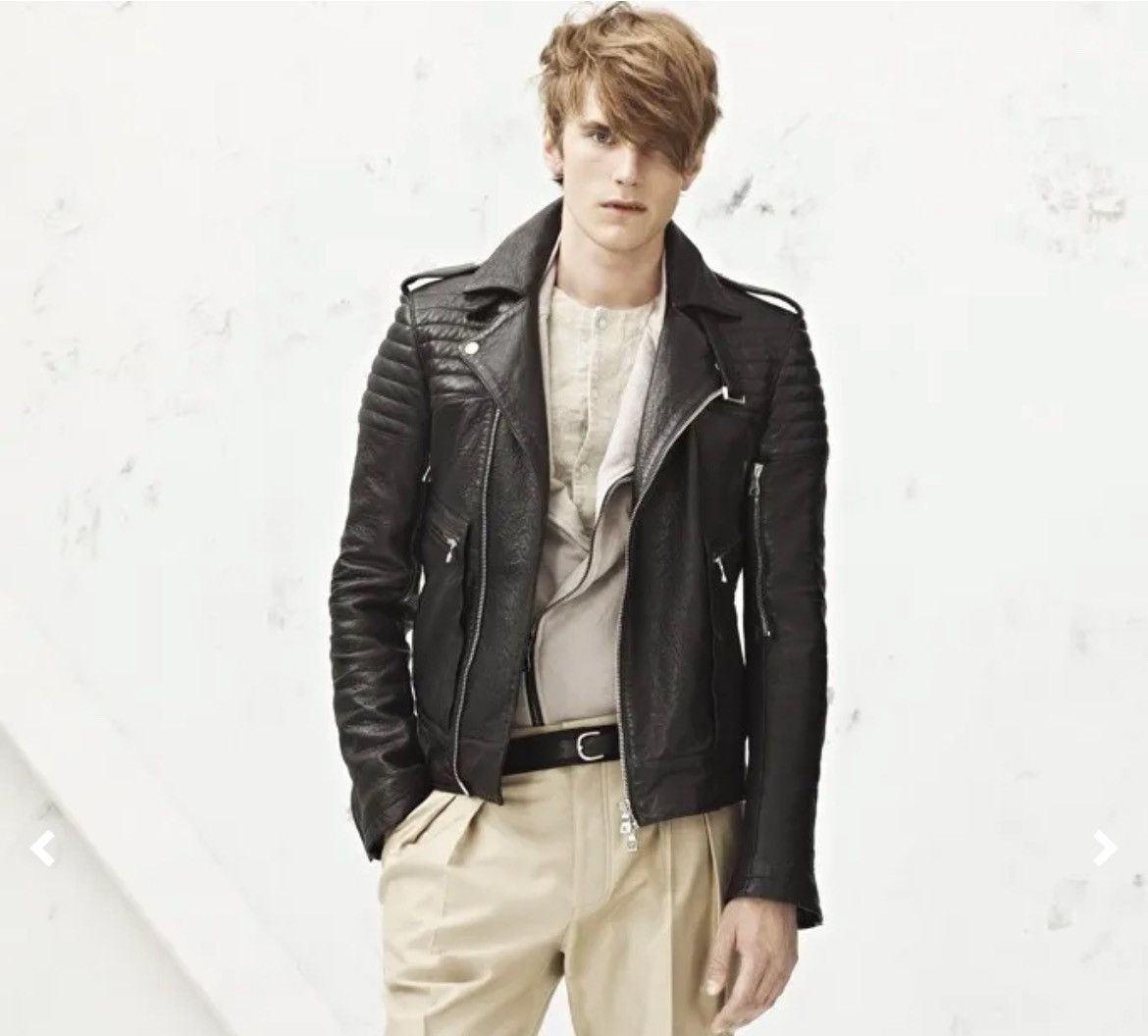 Balmain Balmain SS13 Lamb Leather Biker Jacket by Olivier Rousteing Size US M / EU 48-50 / 2 - 4 Thumbnail