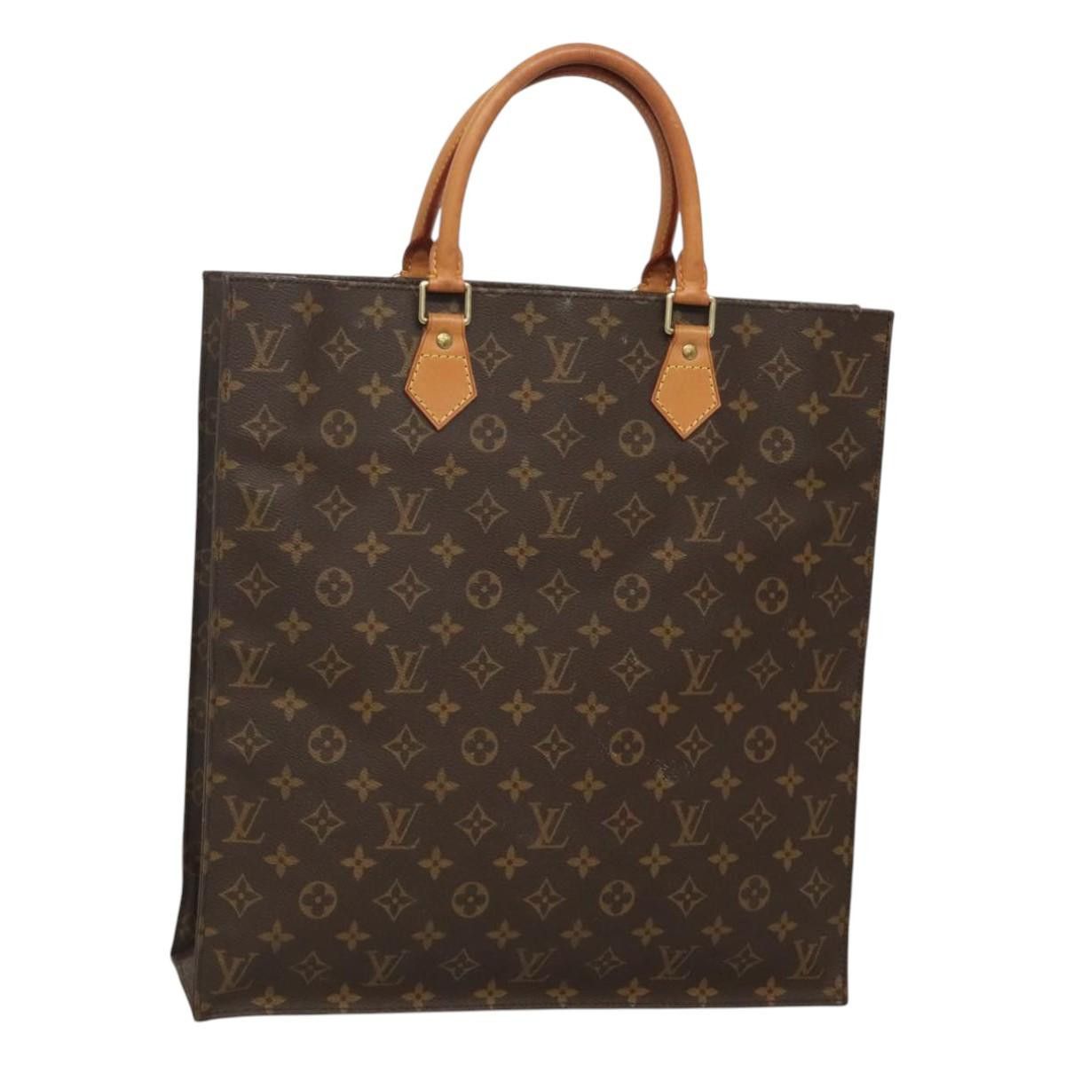 Louis Vuitton LOUIS VUITTON Monogram Sac Plat Hand Bag M51140 Size ONE SIZE - 1 Thumbnail
