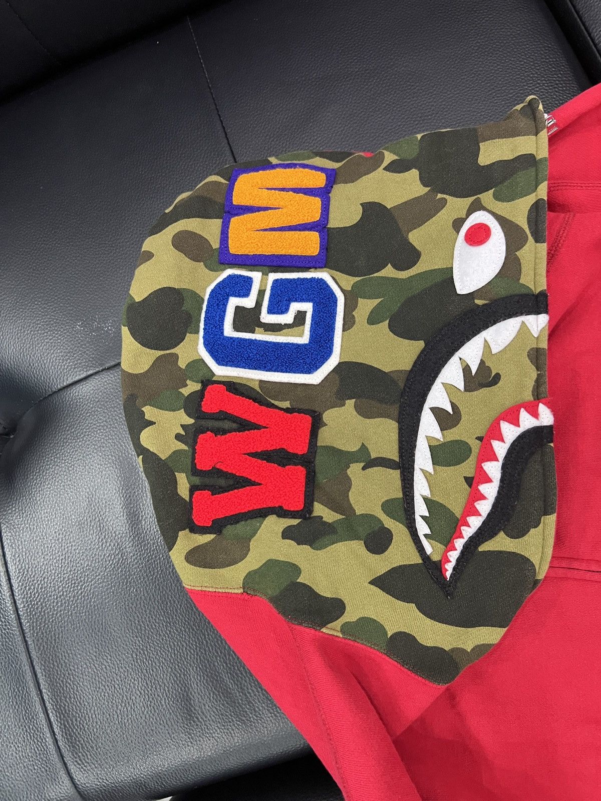 Bape A Bathing Ape Shark Camo Full Zip Hoodie Size US L / EU 52-54 / 3 - 10 Thumbnail