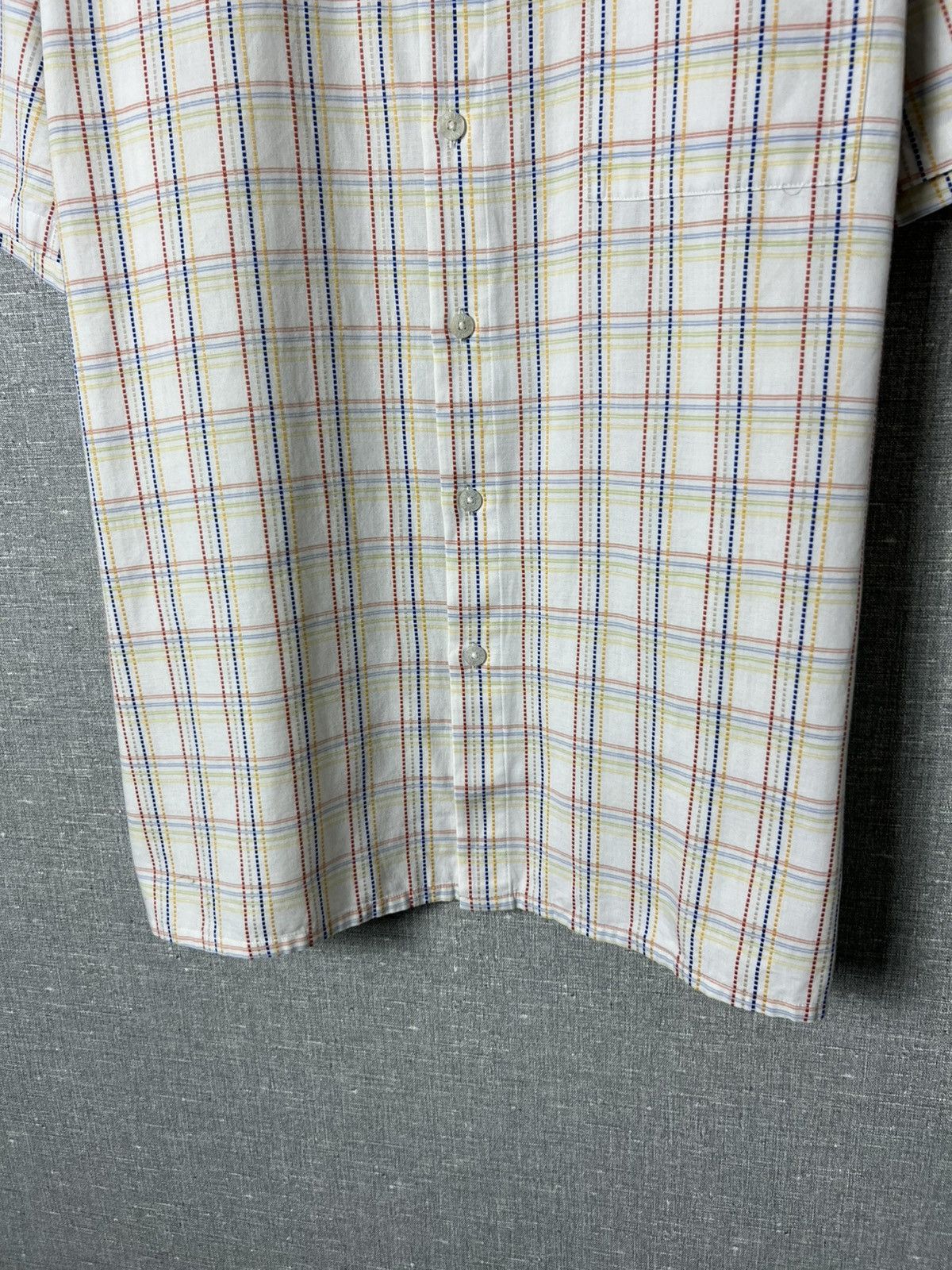 Yves Saint Laurent Vintage Yves Saint Laurent YSL Button Up Short Sleeve Shirt Size US L / EU 52-54 / 3 - 8 Thumbnail