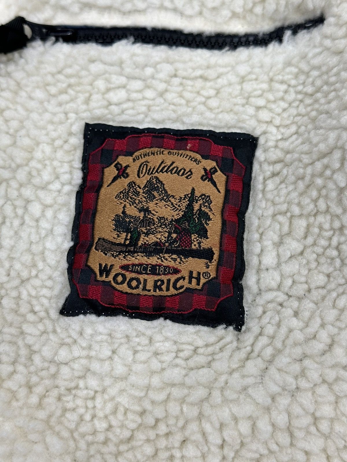 Patagonia × Woolrich Woolen Mills Rare Vintage WOOLRICH Retro Deep Pile Sherpa Fleece Size US L / EU 52-54 / 3 - 6 Thumbnail