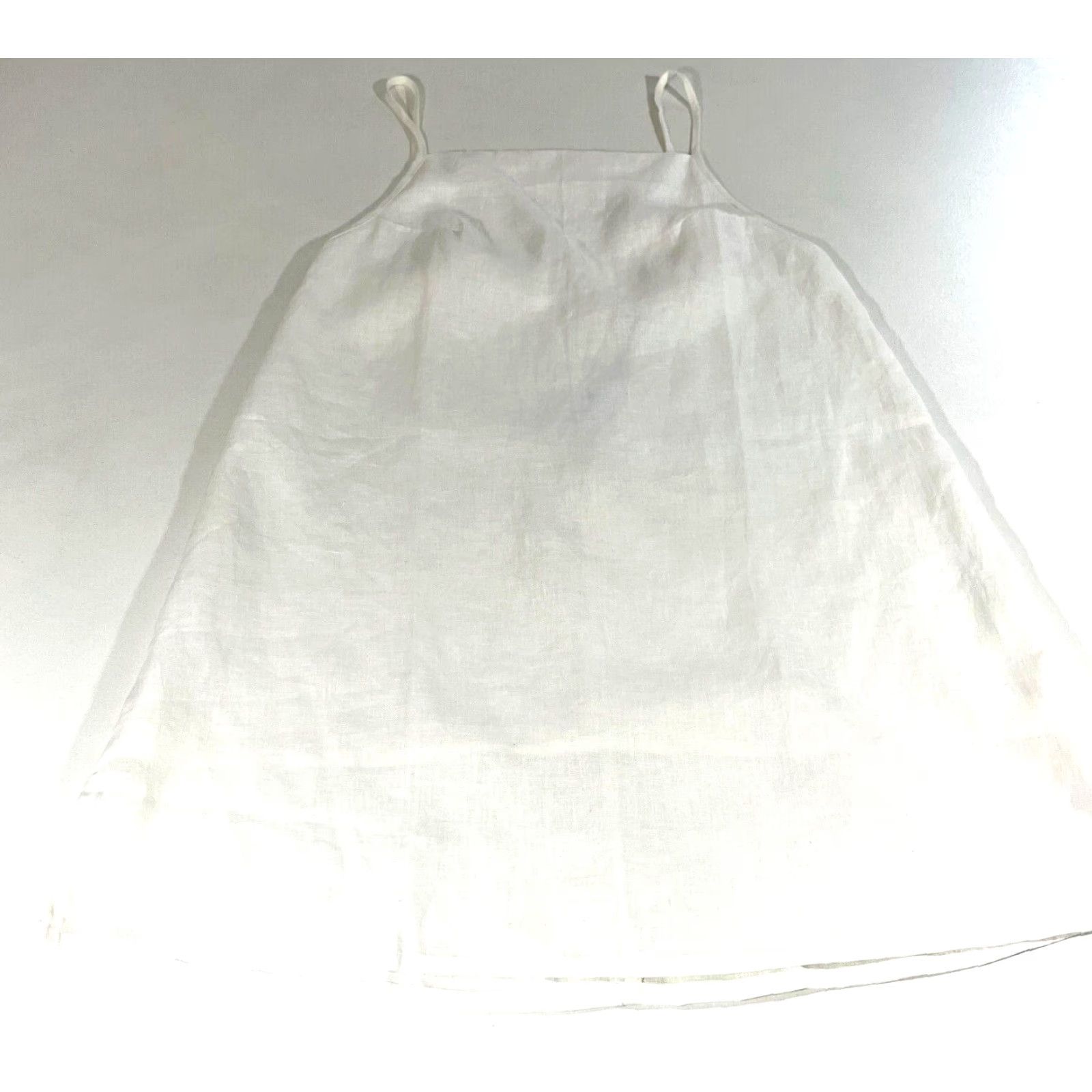 Vintage AURA The Label Linen Tank White Boho NWT Women's L Shirt Tank Bohemian Breathable Lightweight Size L / US 10 / IT 46 - 5 Thumbnail