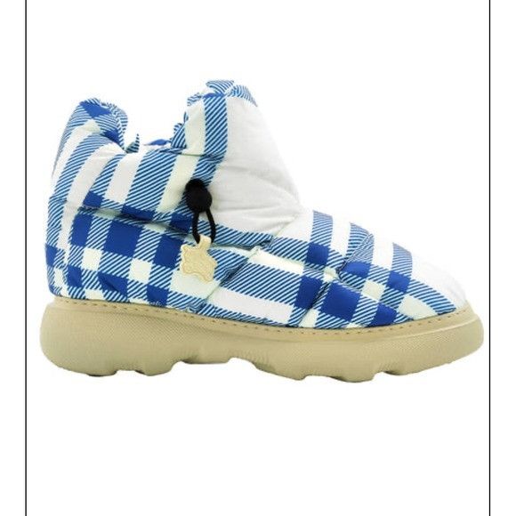 Burberry Burberry AMF Pillow Boot Blue Check Ankle Booties NWT Size US 10 / EU 43 - 2 Thumbnail