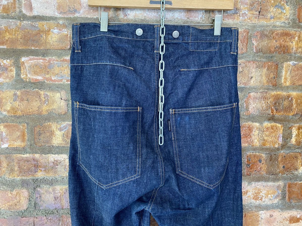 CABANE de ZUCCa × Issey Miyake × Japanese Brand Vtg Zucca by Issey Drop crotch Red selvedge ligth pants Size US 32 / EU 48 - 11 Thumbnail