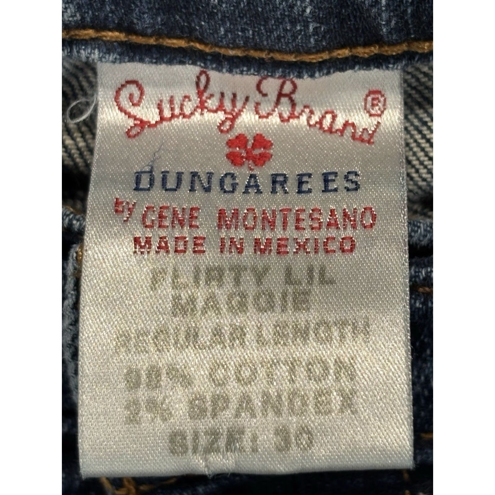 Lucky Brand VINTAGE Lucky Brand Jeans Women 30x32 Blue Denim Lil' Maggie Low Rise Bootcut Stretch 90s Hipster Size 30" / US 8 / IT 44 - 5 Thumbnail