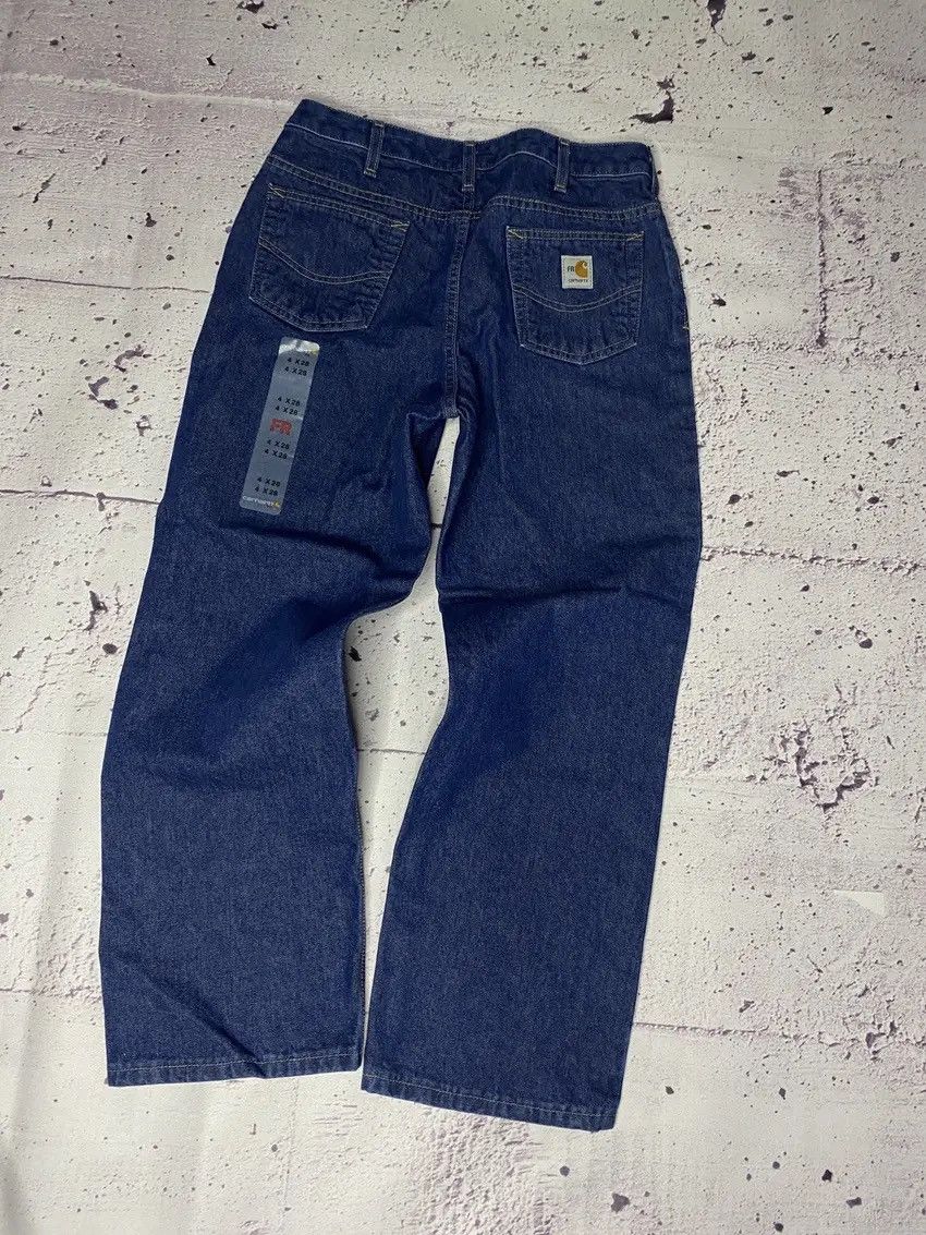 Carhartt Women’s Y2K Carhartt FR Thrashed Denim Carpenter Jeans Size 28" / US 6 / IT 42 - 1 Thumbnail