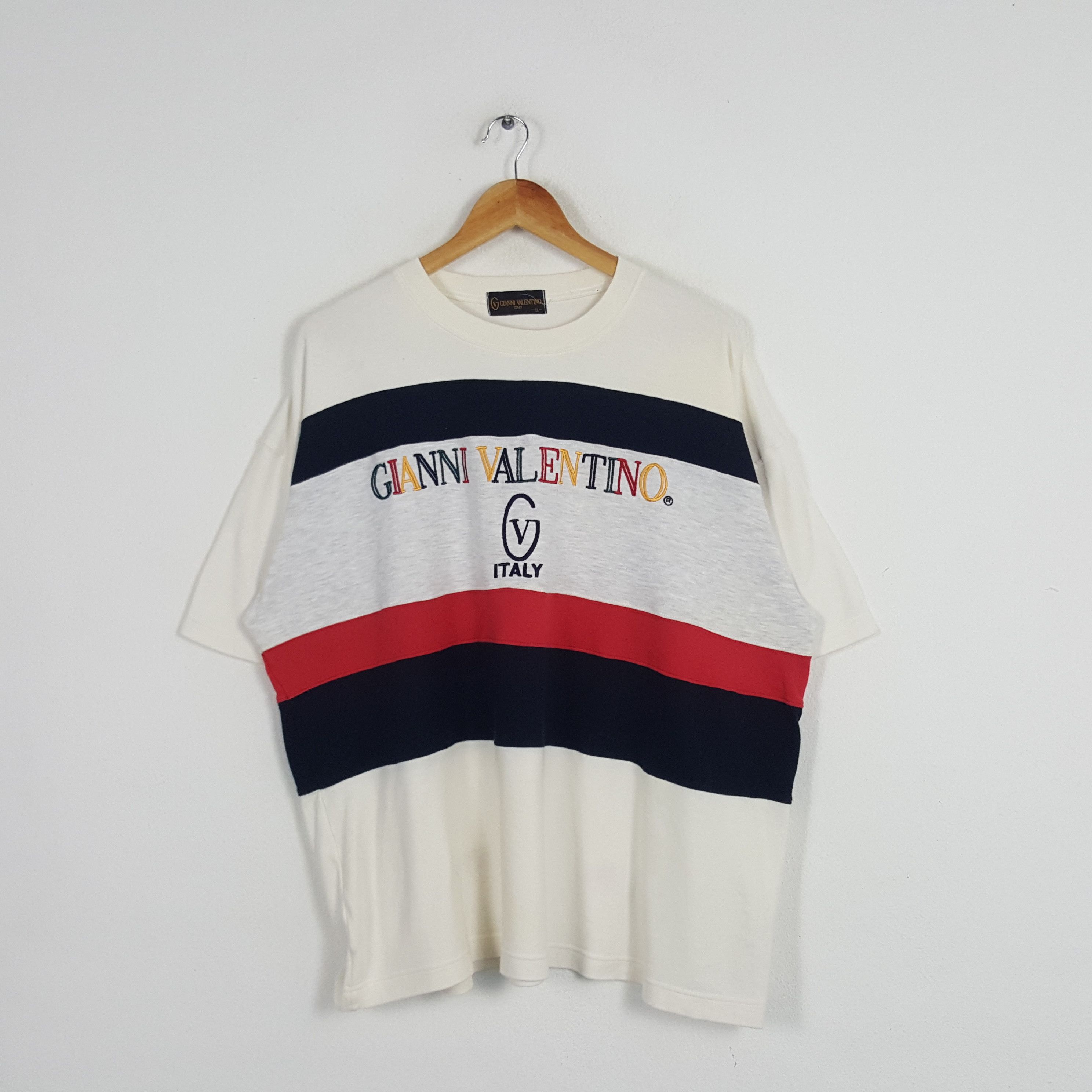 Gianni Valentino × Valentino × Vintage Vintage Gianni Valentino Italian Brand Baggy Tshirt Size US XXL / EU 58 / 5 - 1 Thumbnail