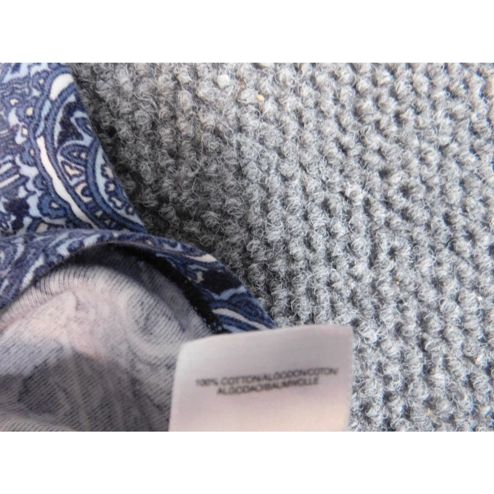 Jones New York Jones New York Womens Blouse M Blue Stretch Argyle Crew Neck Cap Sleeve Regular Casual Vintage: No (100% Cotton Rayon) Size M / US 6-8 / IT 42-44 - 6 Thumbnail