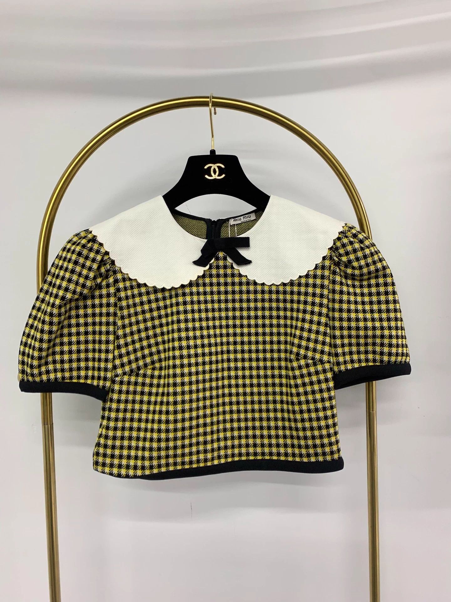 Miu Miu MIU MIU Doll Collar Houndstooth Suit L New Size L / US 10 / IT 46 - 2 Thumbnail