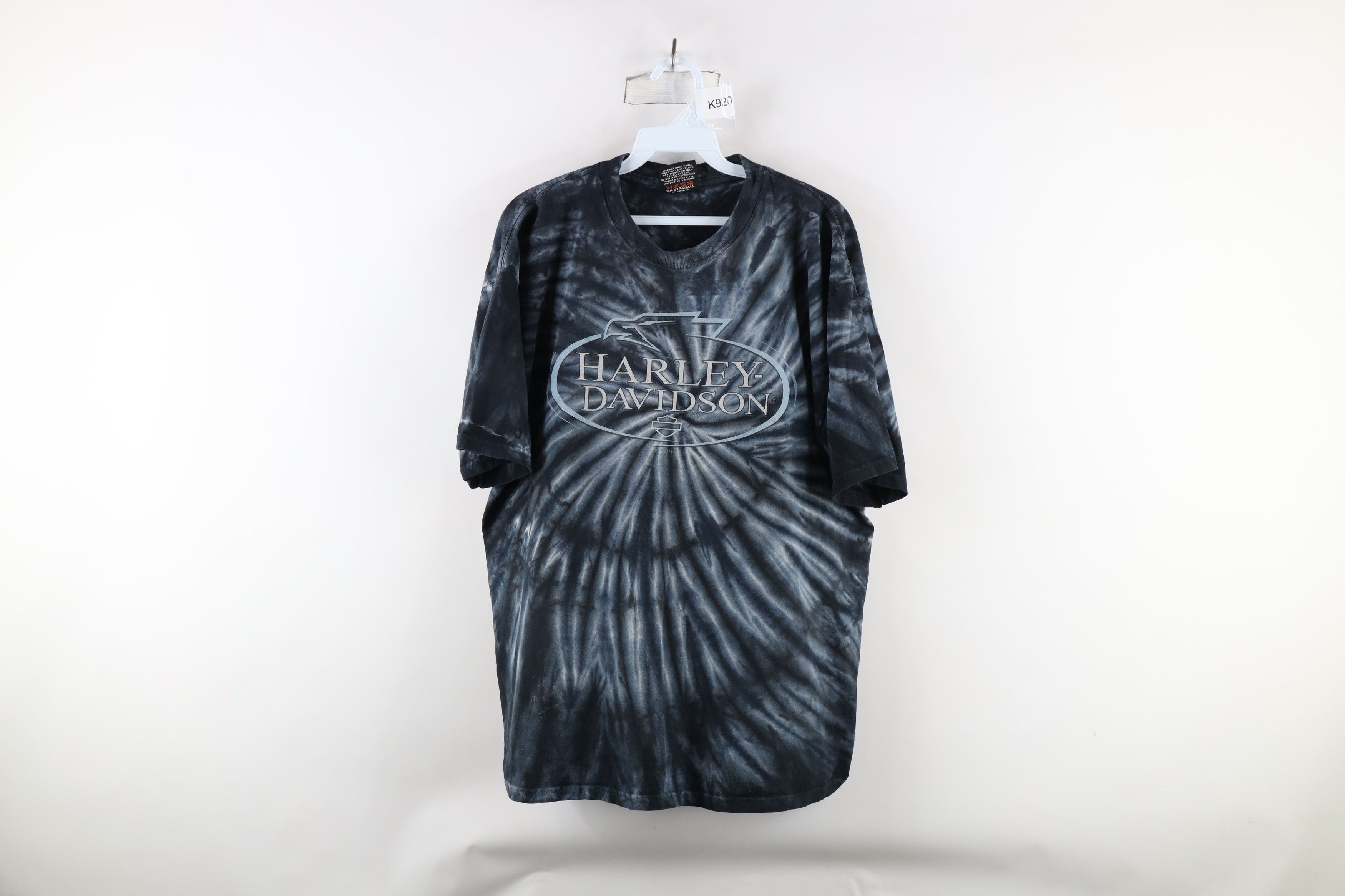 Harley Davidson × Vintage Vintage Y2K 2000 Harley Davidson Eagle Tie Dye T-Shirt USA Size US L / EU 52-54 / 3 - 1 Thumbnail