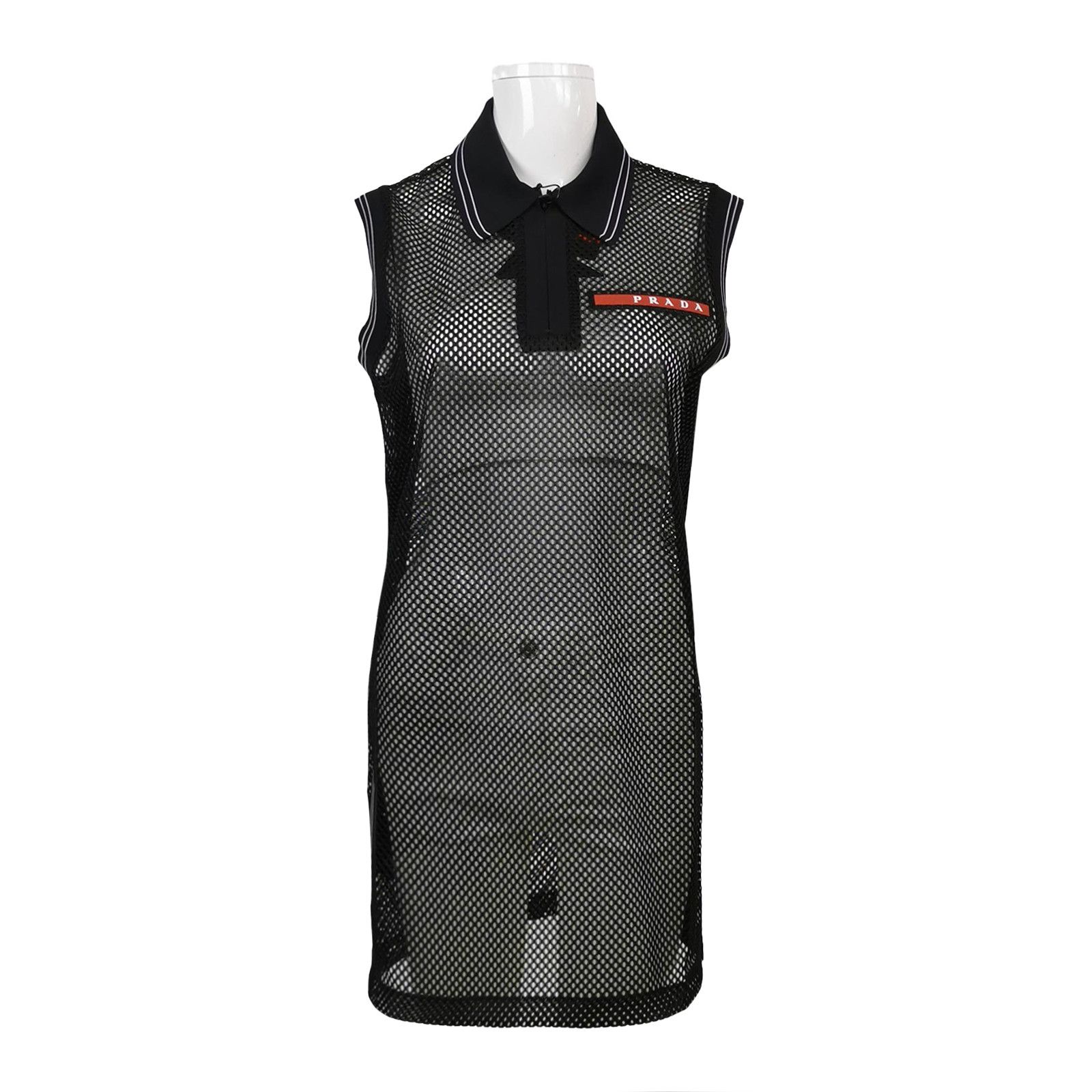 Prada Prada Mesh Logo Polo Size S Size S / US 4 / IT 40 - 1 Thumbnail