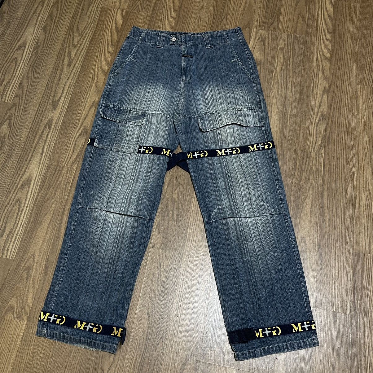 Marithe + Francois Girbaud × Vintage Rare Marithe Francois Girbaud Shuttle spell out Jeans Size US 34 / EU 50 - 1 Thumbnail