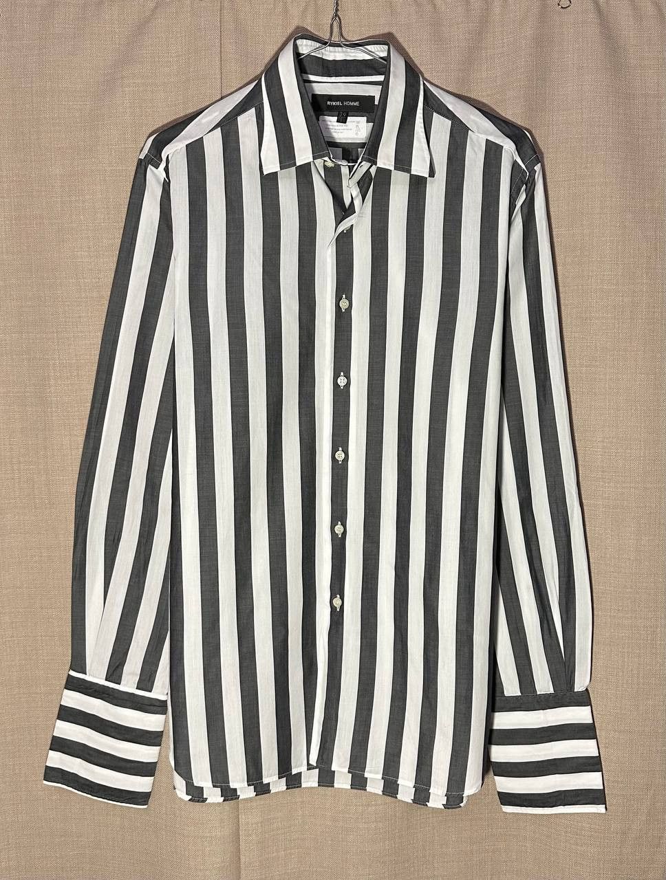 Sonia Rykiel Sonia Rykiel Homme mens striped shirt 39/15.5 made in Italy Size US M / EU 48-50 / 2 - 1 Thumbnail
