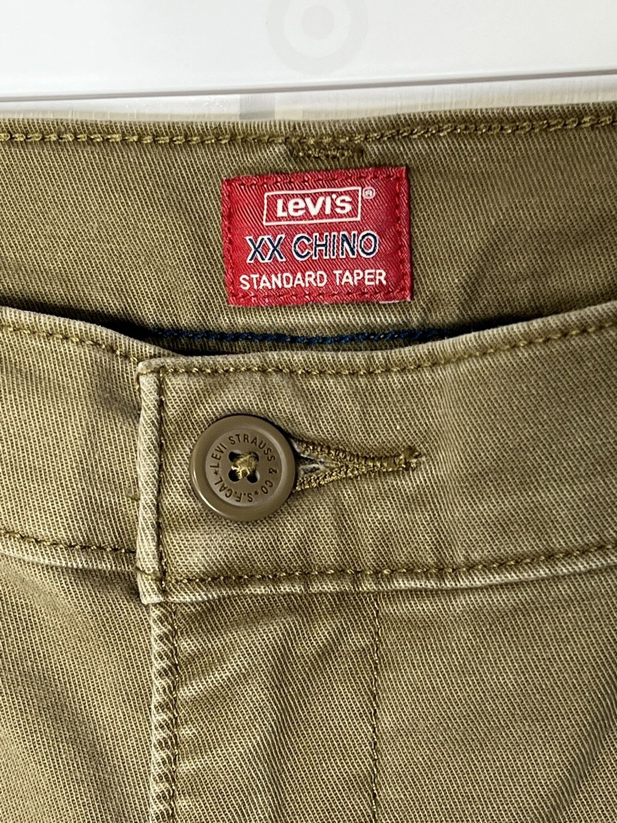 Levi's Levi’s XX Tan Chino Standard Paper 33 X 32 Size US 33 - 2 Thumbnail