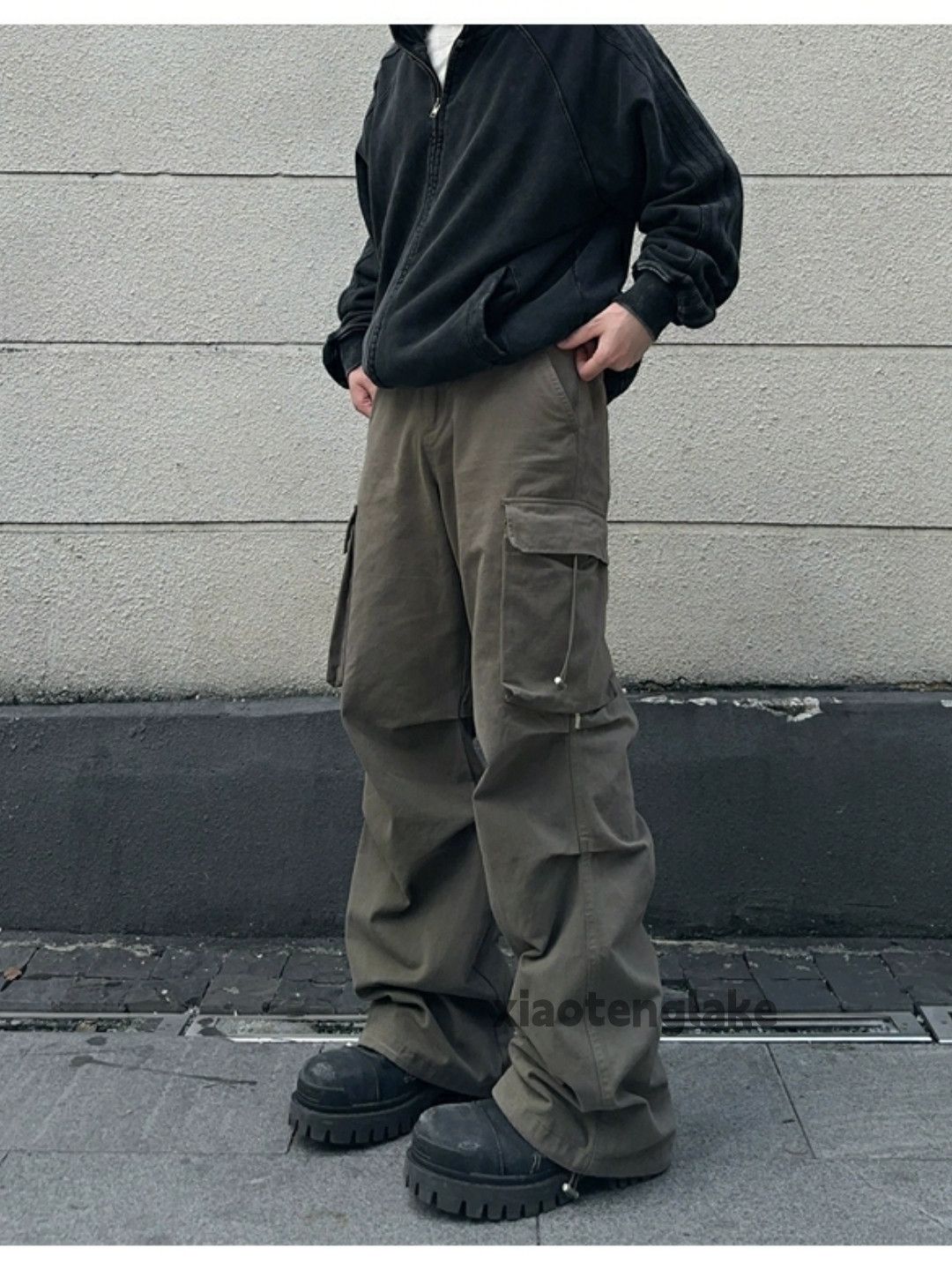 Designer × Japanese Brand × Vintage urban washed faded loose baggy utility cargo pants Size US 32 / EU 48 - 5 Thumbnail