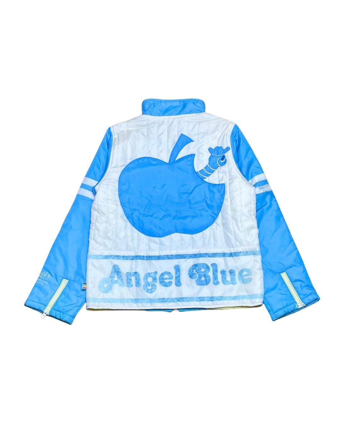 Angel Blue Angel Blue Japan Apple Patch Quilted Track Jacket Cyber Y2K Size M / US 6-8 / IT 42-44 - 3 Thumbnail