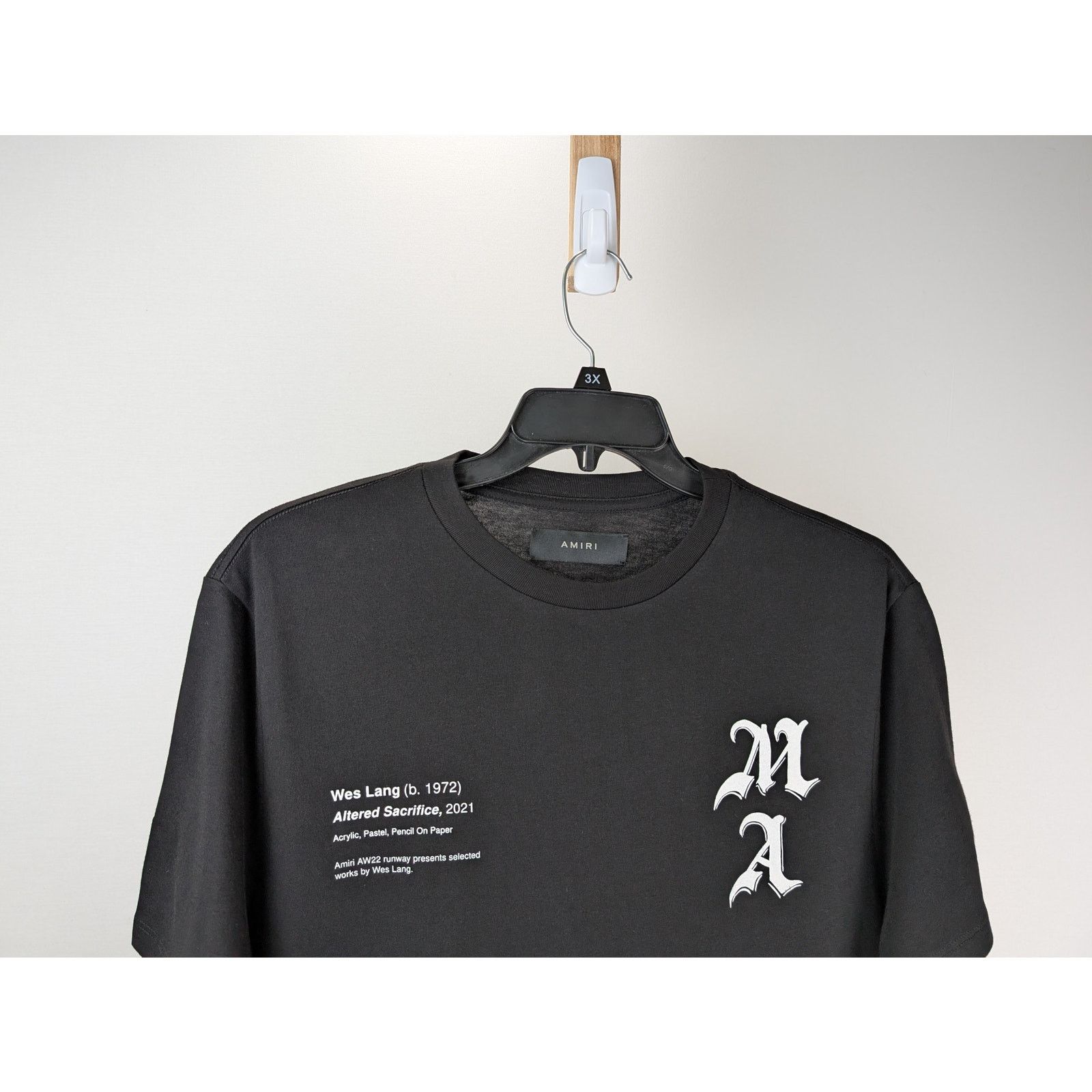 Amiri o1rshd1 Q:2 / Wes Lang Checker Skull Tee T-Shirt in Black Size US XS / EU 42 / 0 - 3 Thumbnail