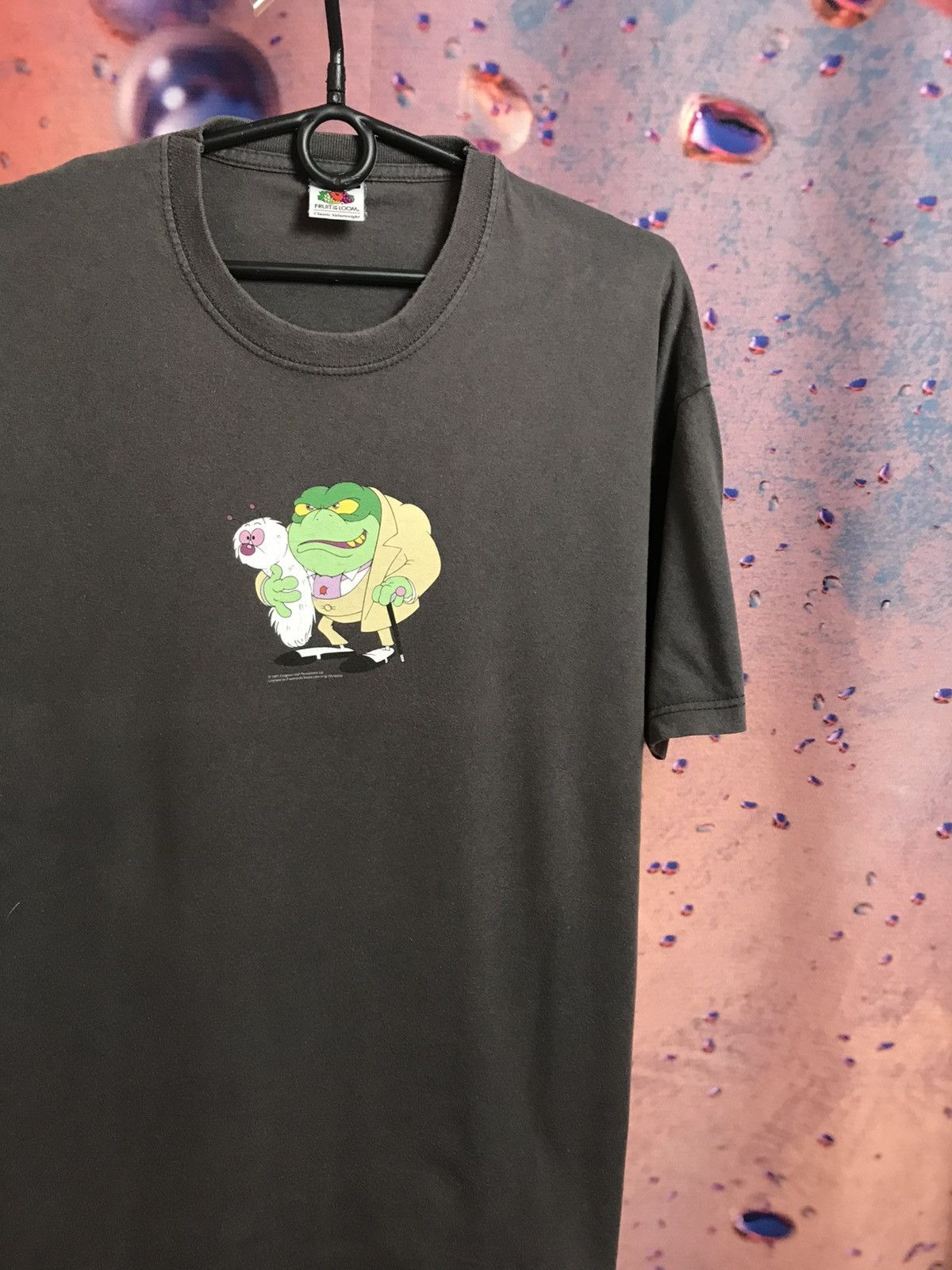 Vintage Vintage 1981 Grey Danger Mouse Baron Greenback movie tee Size US L / EU 52-54 / 3 - 1 Thumbnail
