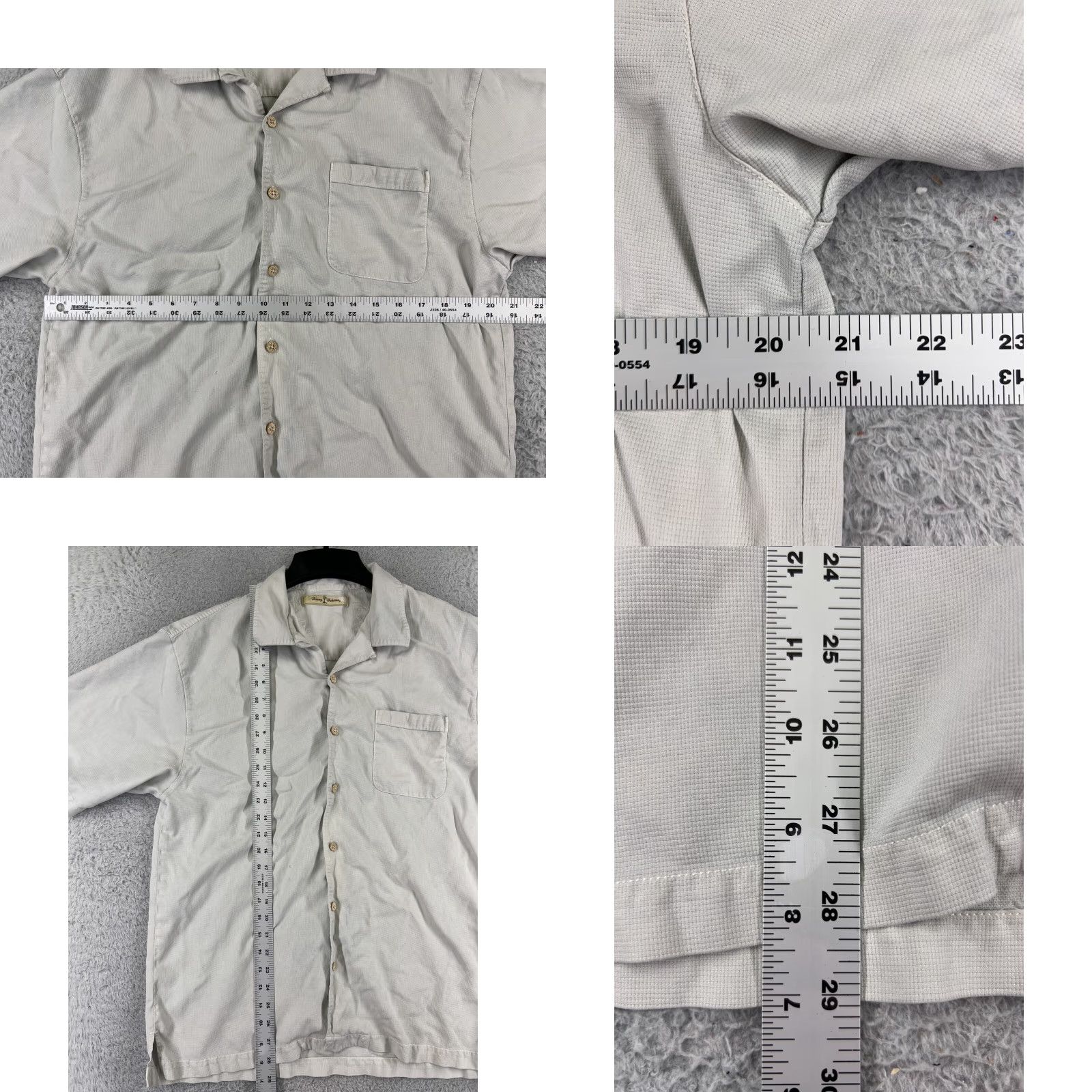 Tommy Bahama Tommy Bahama Button-Up Shirt Men Large Gray Hawaiian Beach Resort Casual Size US L / EU 52-54 / 3 - 8 Thumbnail