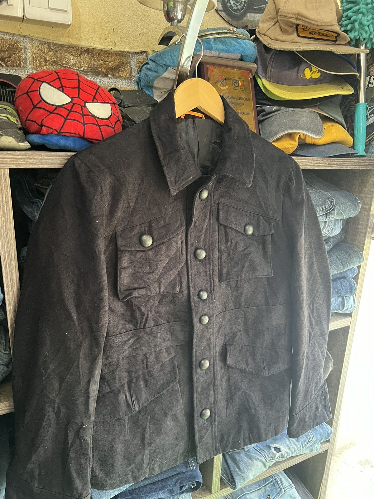 Takeo Kikuchi 🔥Vintage Takeo Kikuchi Suede Button Jacket Size US S / EU 44-46 / 1 - 9 Thumbnail