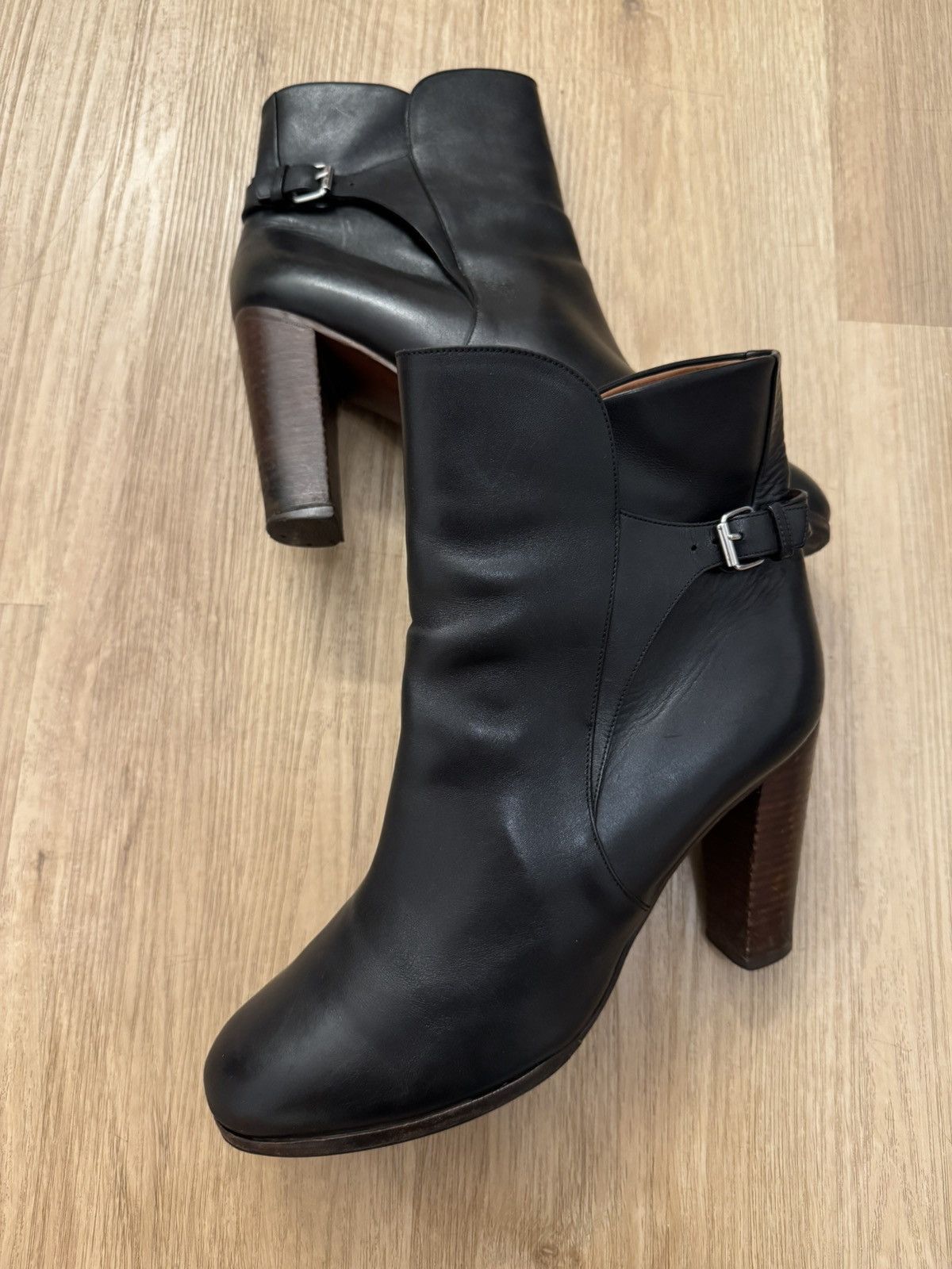 Celine Celine Paris leather Vintage boots size 41 black Size US 11 / IT 41 - 1 Thumbnail