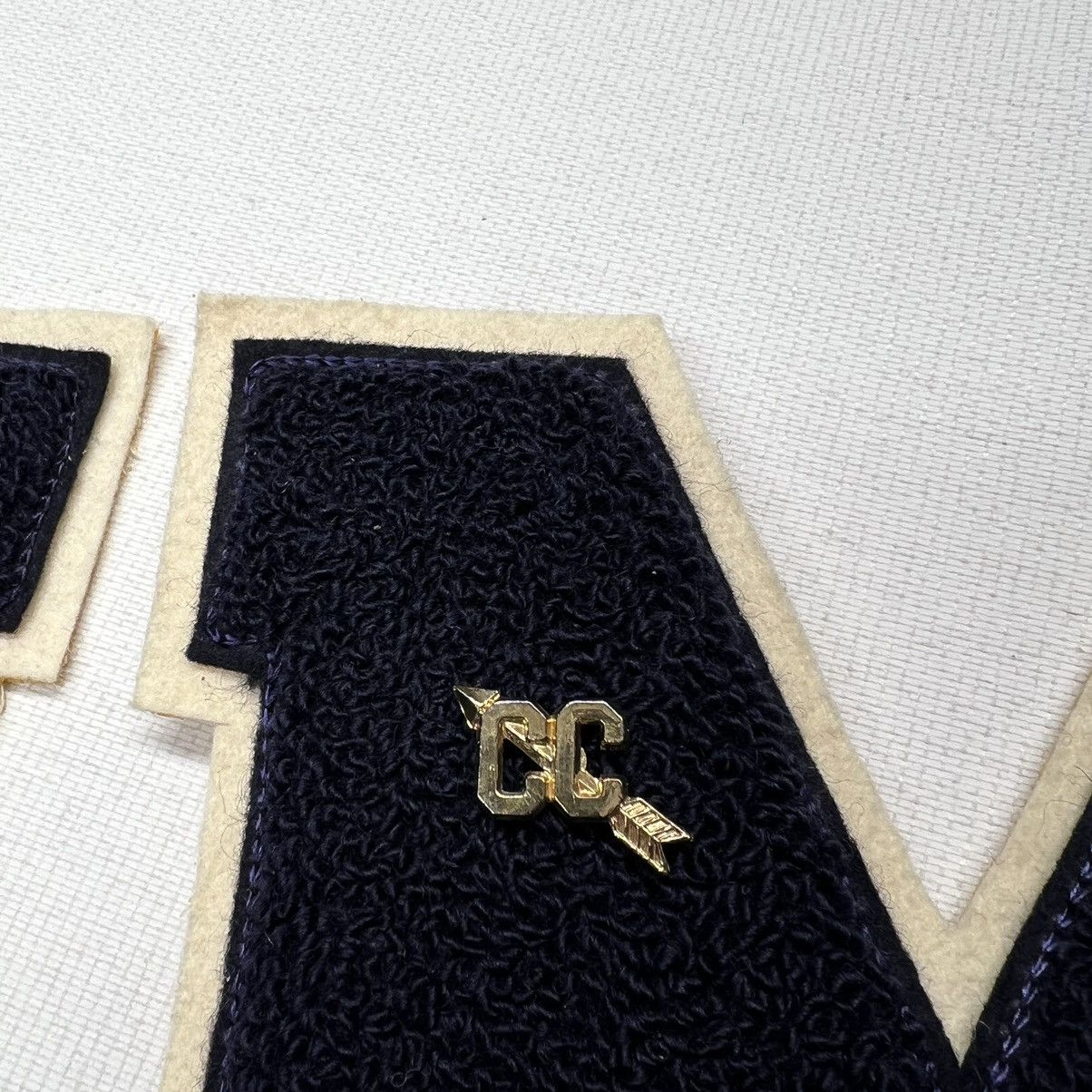 Vintage Letterman Varsity Patch Letter M Blue Chenille Felt Sports Size ONE SIZE - 4 Thumbnail