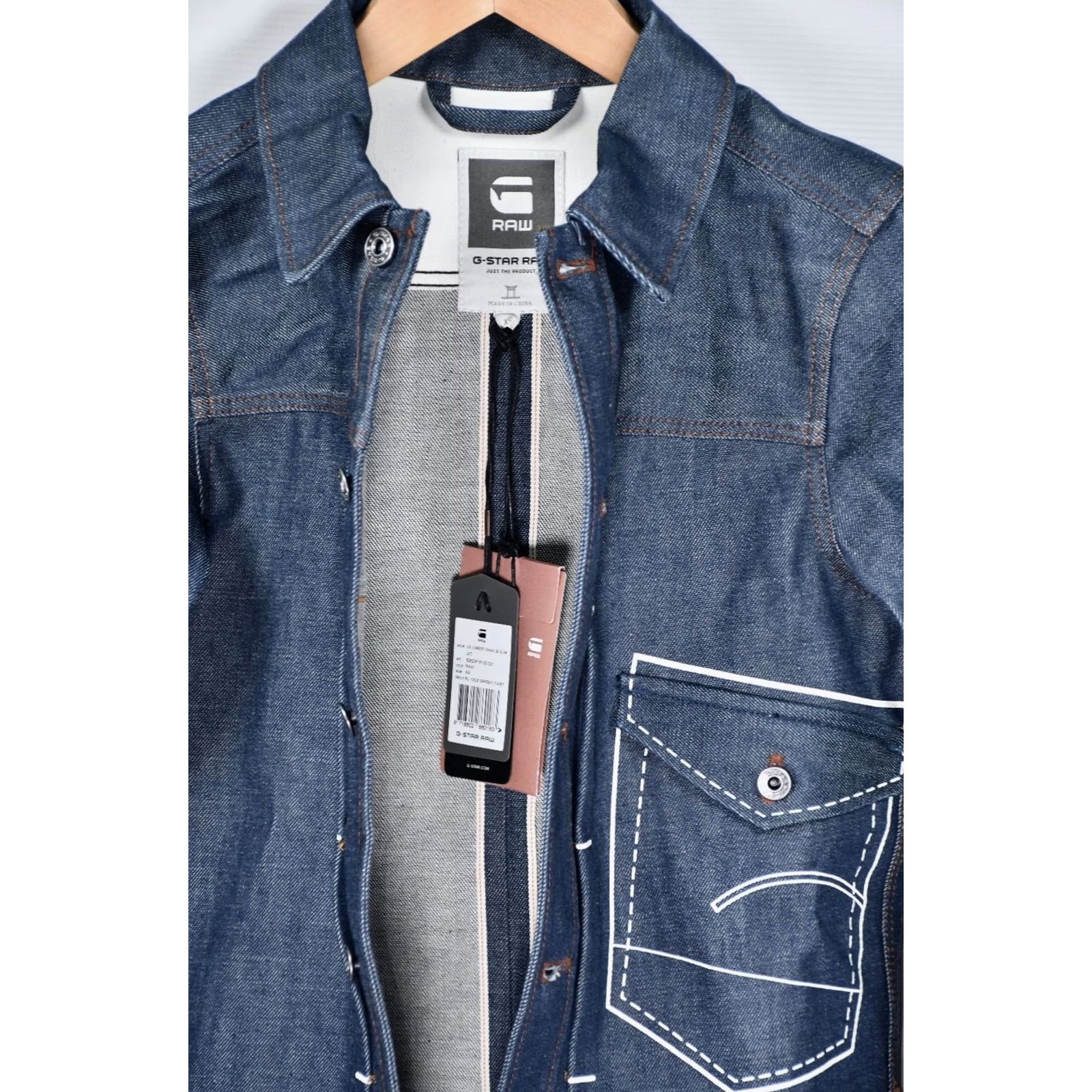 G-Star G-Star Raw Jacket US Lumber Chain 3D Slim Jacket XS Red Denim Coat Mens Size US XS / EU 42 / 0 - 3 Thumbnail
